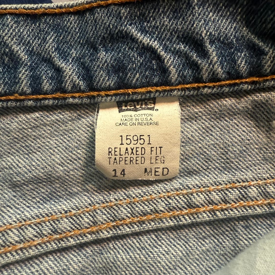 Levi's 리바이스 90s 테이퍼드핏 오렌지탭 데님 팬츠 -16 상품이미지5