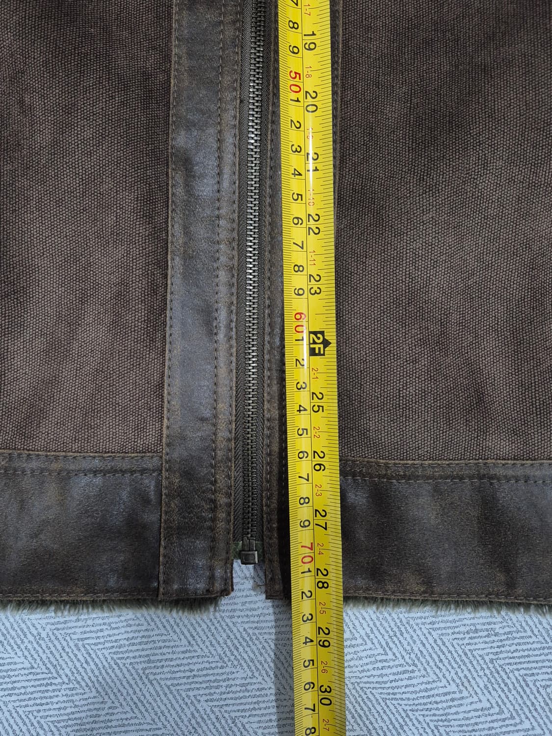 INI HOMME 스웨이드 스타일 브라운 무스탕 자켓 남성 100사이즈 상품이미지10