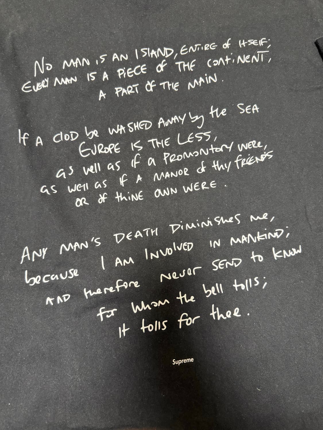 슈프림 x 코르테이즈 룰즈 더 월드 티셔츠 블랙 XL 상품이미지6