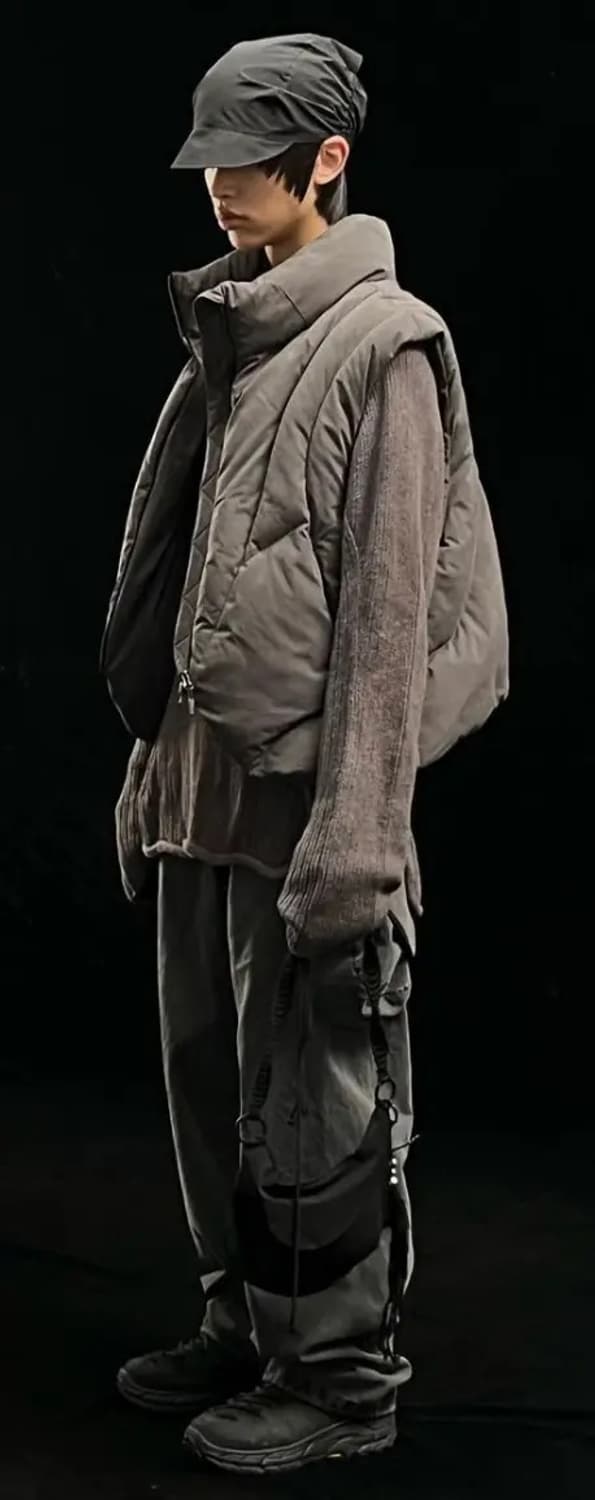 Hyein seo padded vest grey 상품이미지1