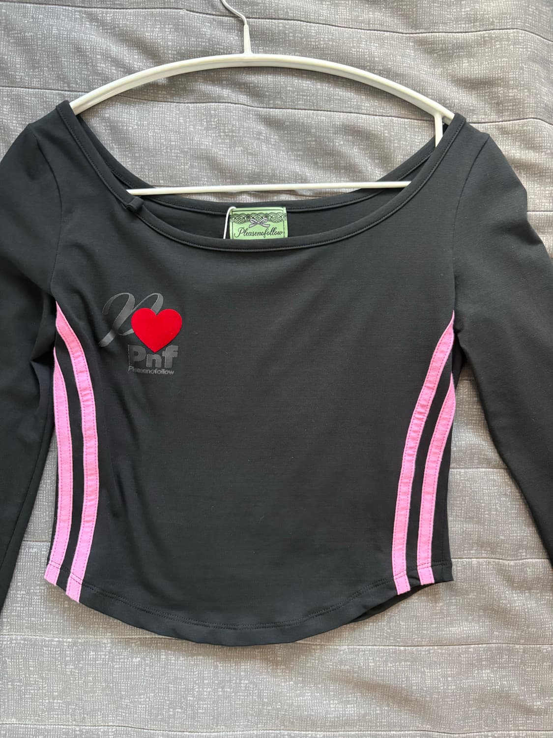 플리즈노팔로우 Baylin Velvet Heart Top (Black) 상품이미지2