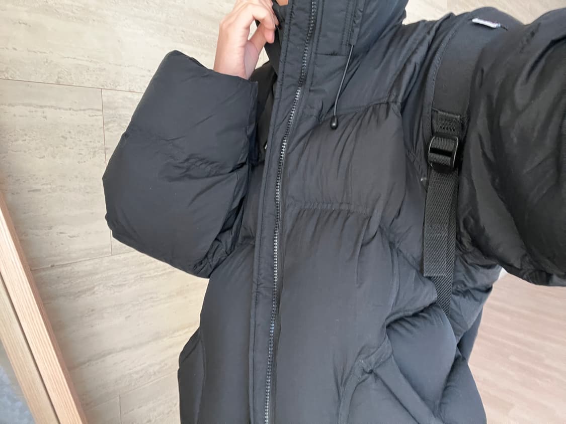 크리틱 웜홀 후드 푸퍼 자켓 패딩 블랙 상품이미지1