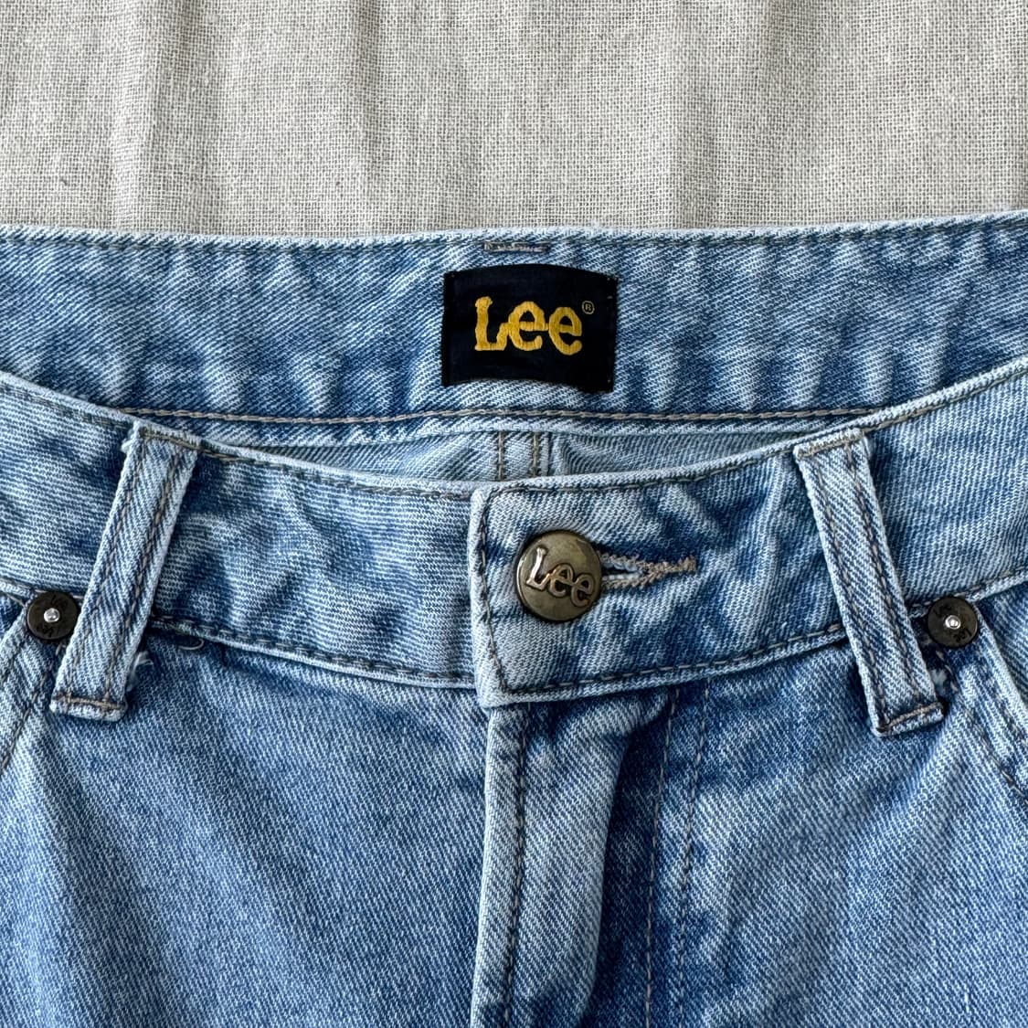Lee 리 데미지 디스 연청 데님팬츠 28 상품이미지7