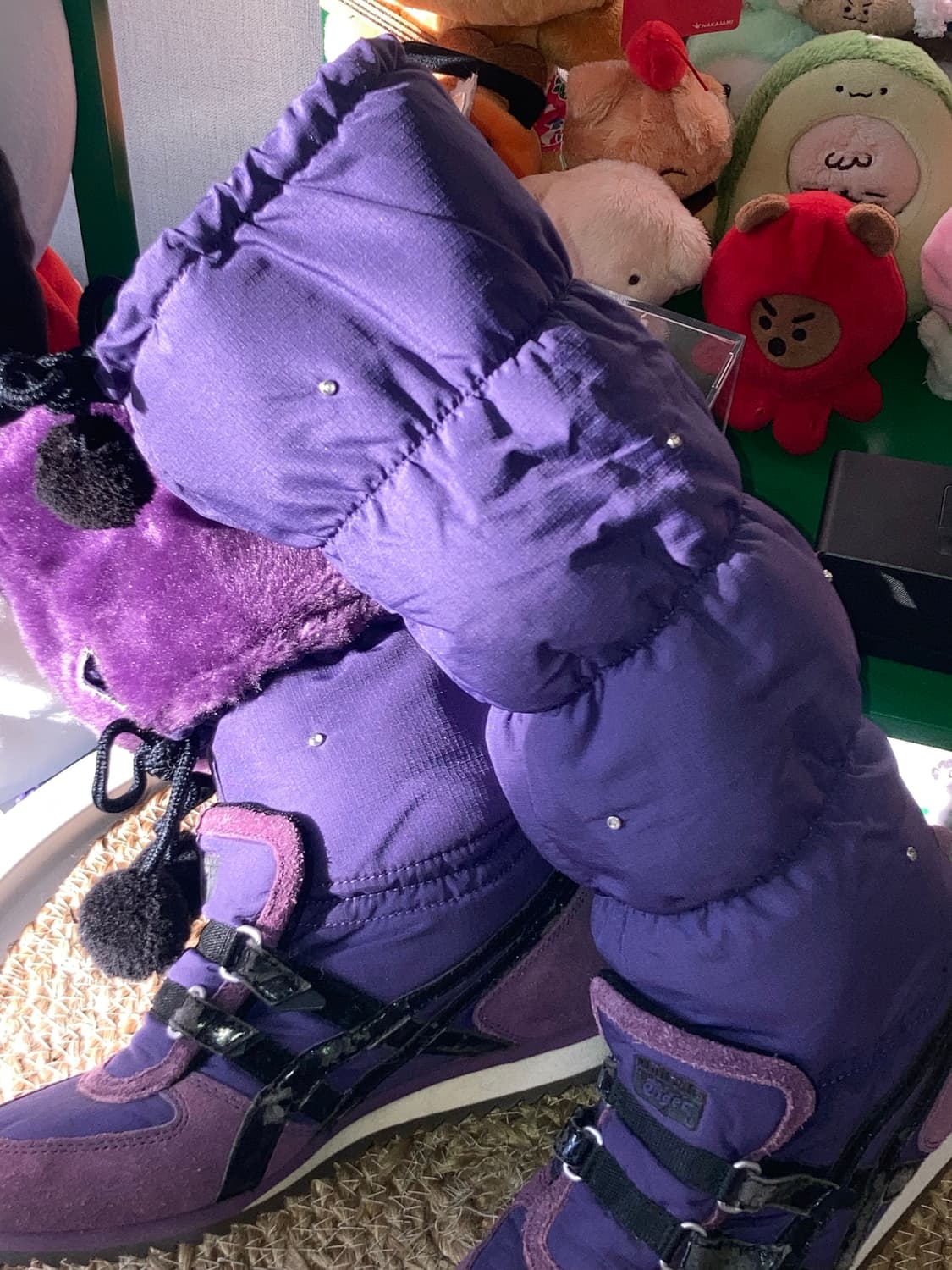 오니츠카 타이거 갸루 하구미 사와코 하치 나나 레그워머 큐빅 부츠 235 상품이미지9