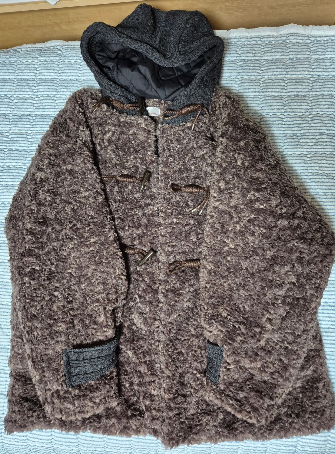 RSSC 퍼니트 더플 코트 - BROWN (2) 상품이미지1