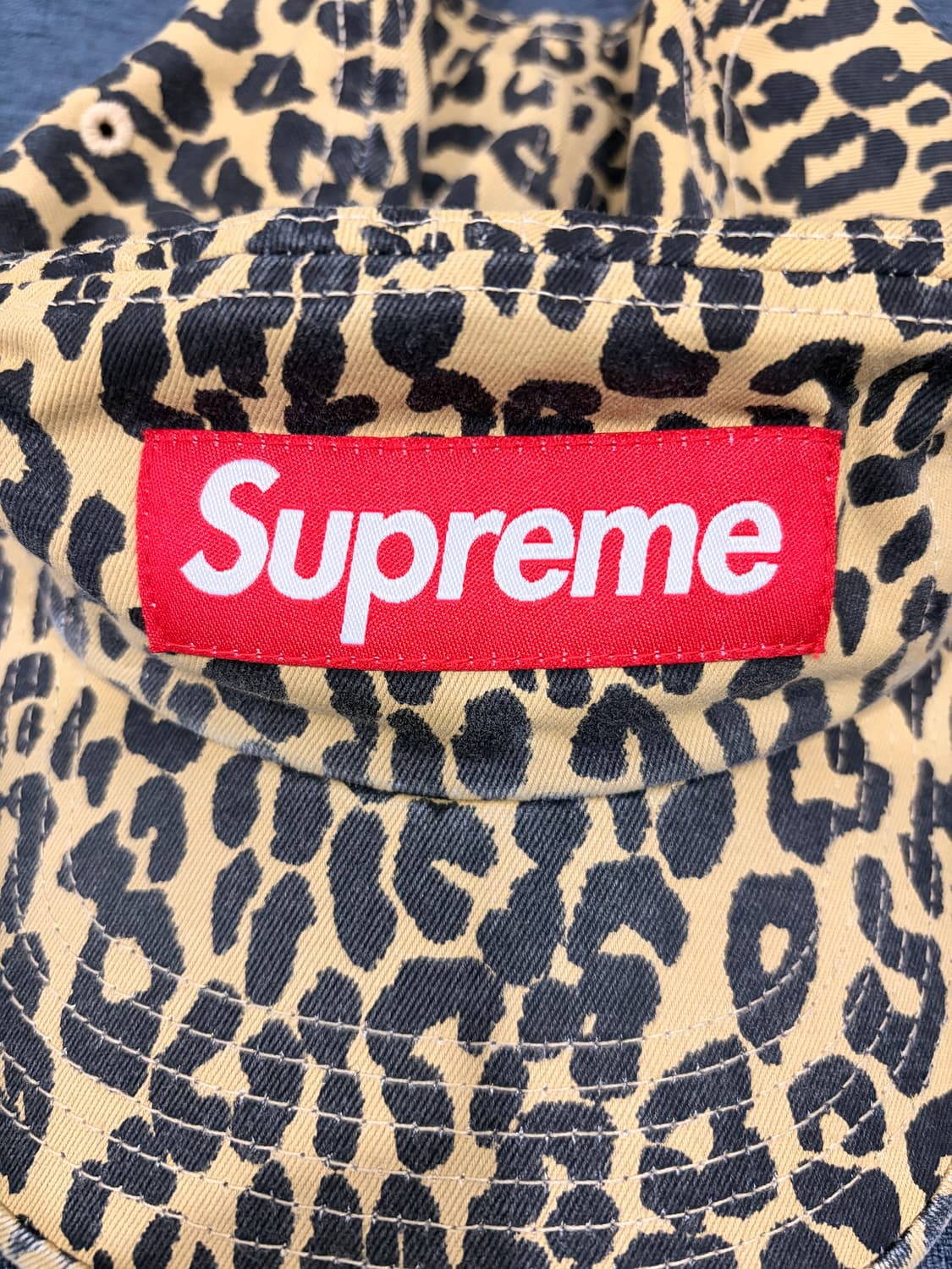 슈프림 워시드 치노 캠프캡 레오파드 23FW 상품이미지5