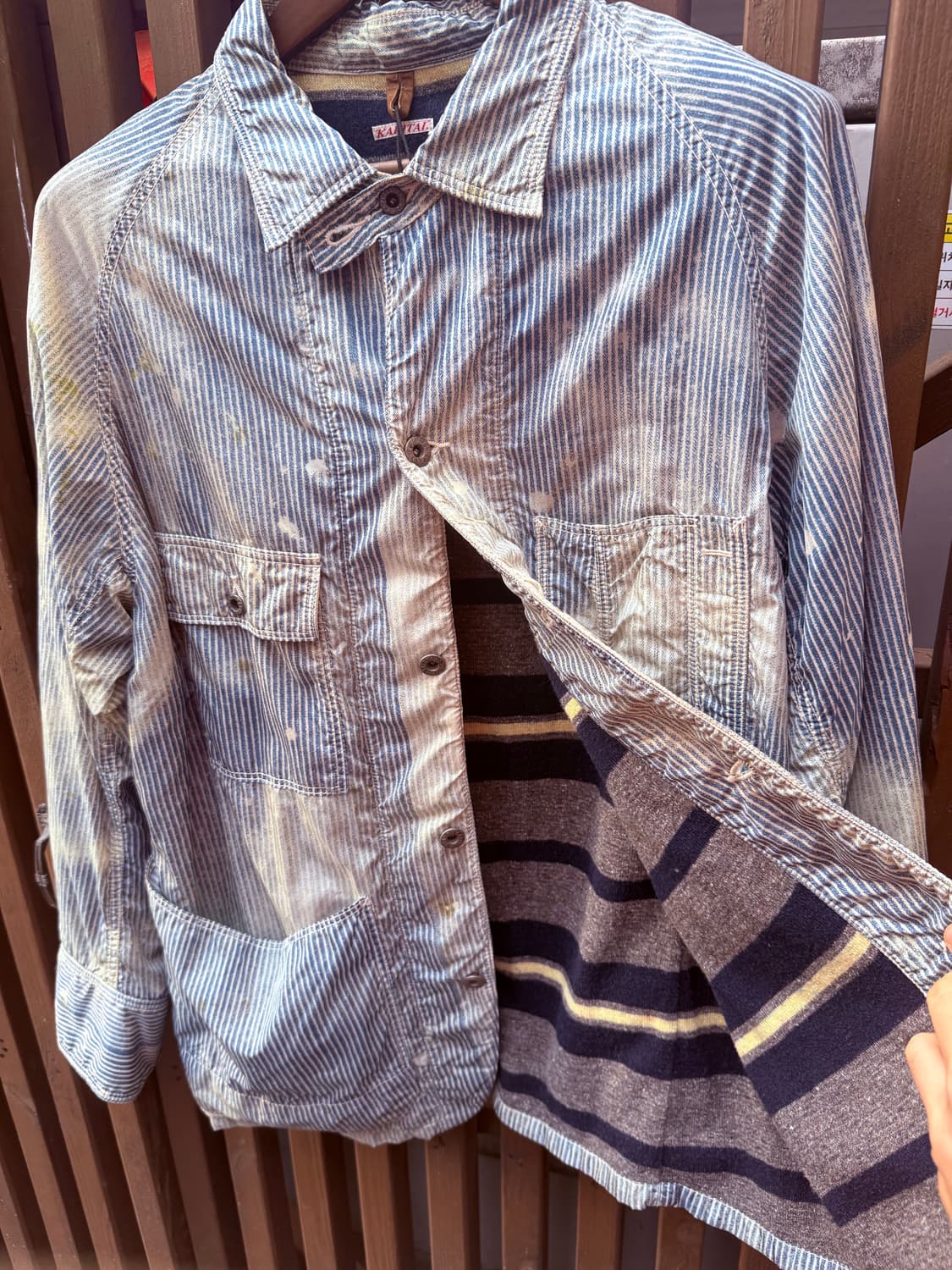 캐피탈 스트라이프 초어자켓  상품이미지4