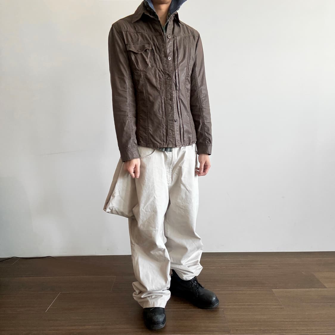 Pintuck Cargo Field Shirt Jacket 상품이미지3