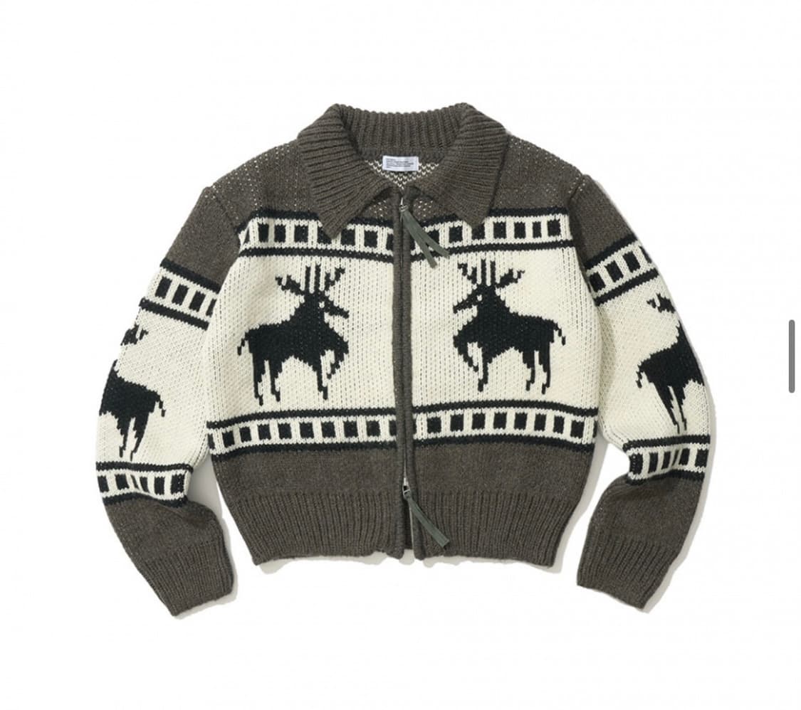 파르티멘토우먼 코위찬 니트집업 상품이미지1