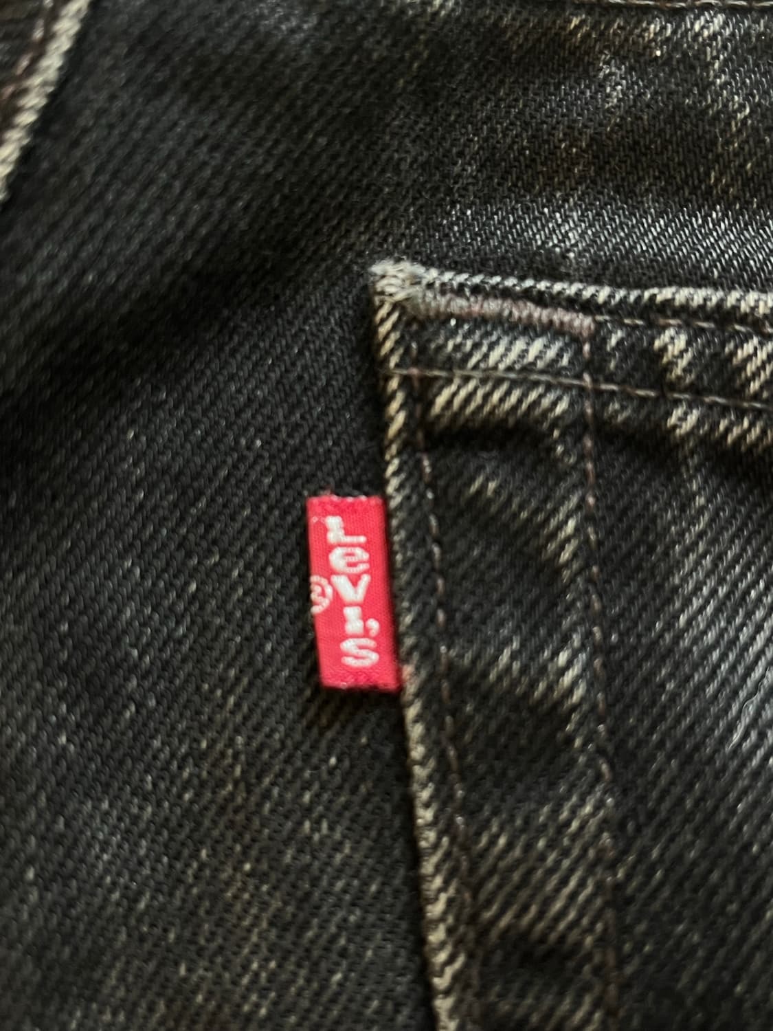 90s VINTAGE LEVIS 501 BLACK DENIM USA 상품이미지7