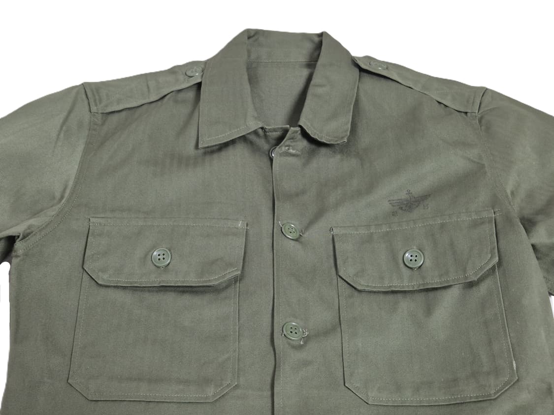 국군 구형 훈련복 민무늬 전투복 상의 자켓 (M) (3) (미사용품) 상품이미지5