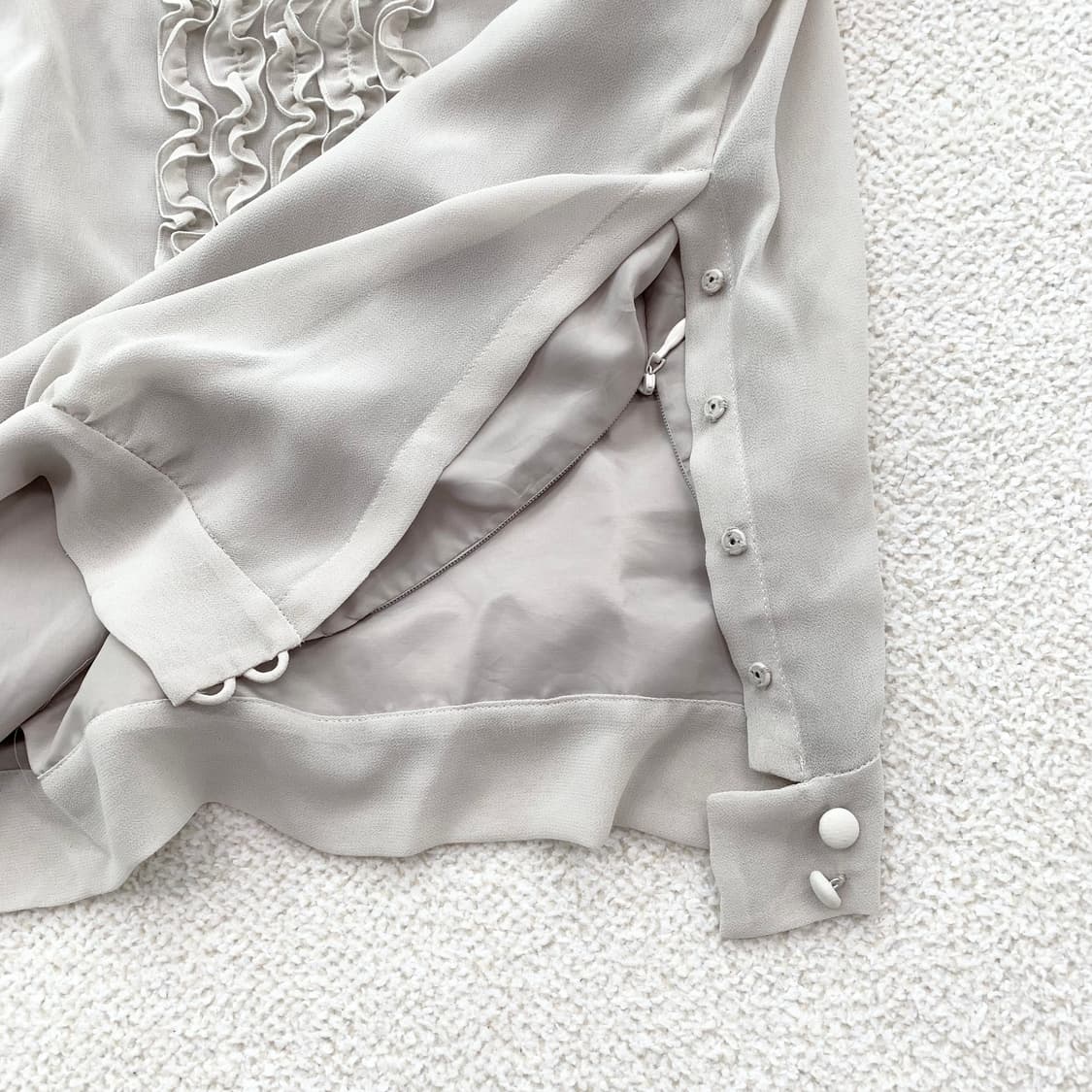 모카그레이 ♥ 페어리 미니프릴 블라우스 상품이미지3