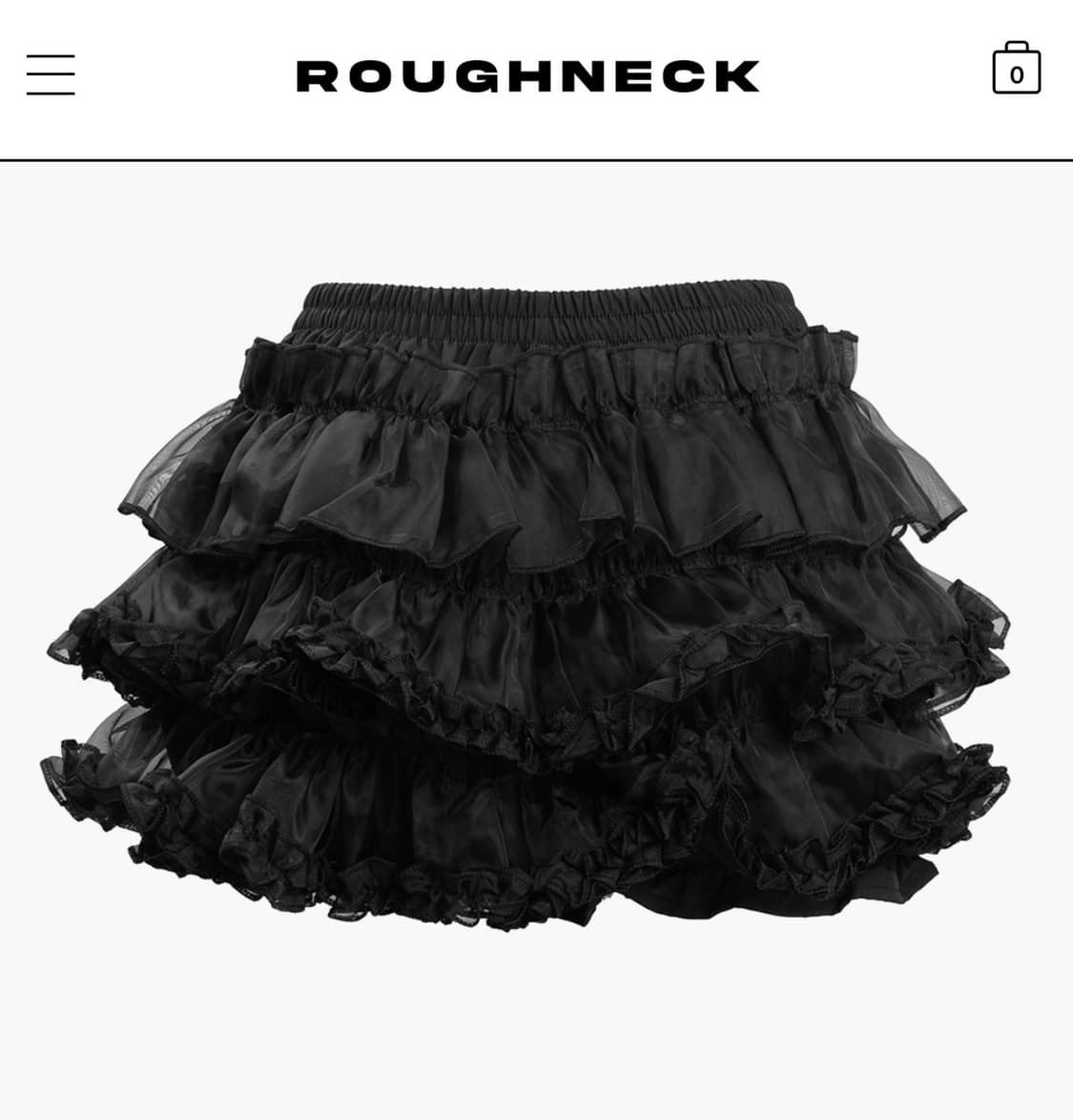 러프넥  TUTU PANTS SKIRT BLACK 상품이미지1