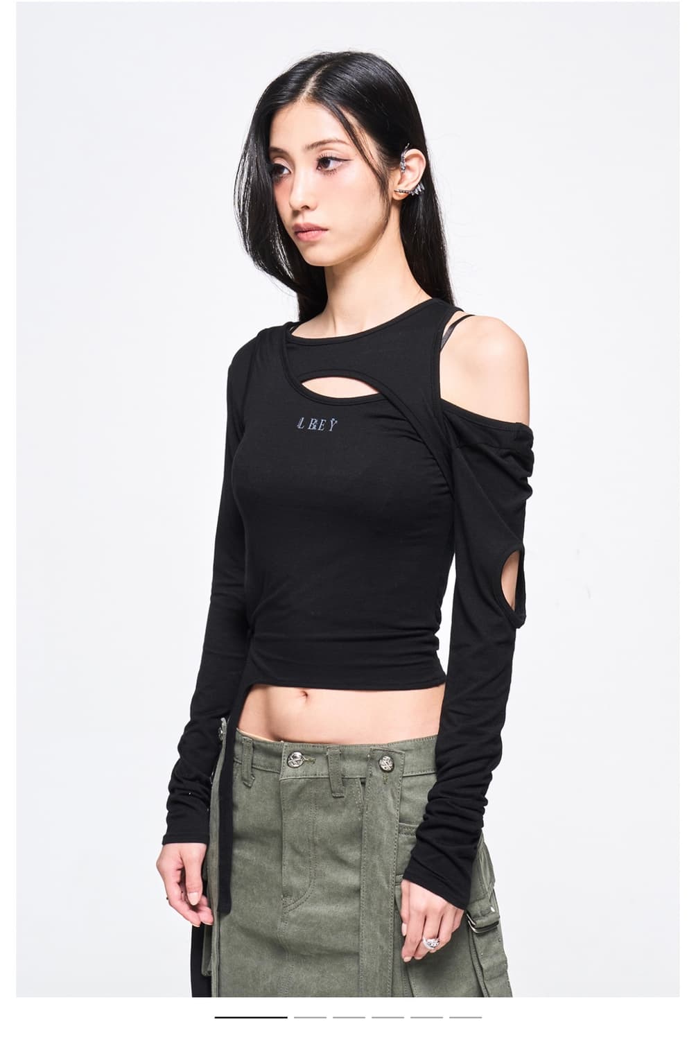 yeel 컷아웃 롱 슬리브  상품이미지1