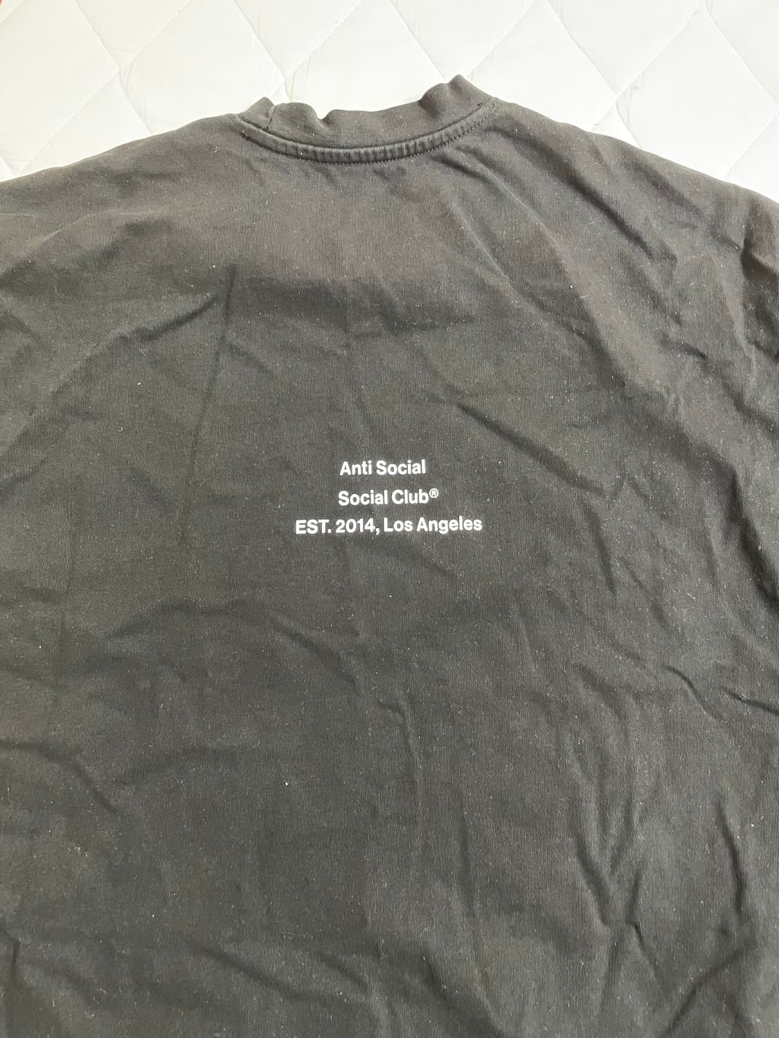 [XL] 안티소셜클럽 반팔티 블랙(무신사 구매) 상품이미지3