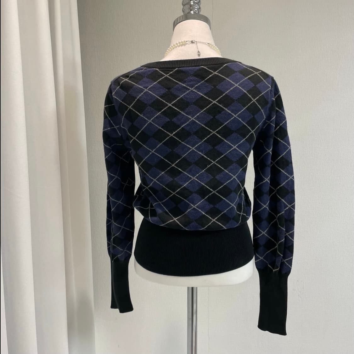 비비안웨스트우드 레드라벨 아가일 패턴 니트 가디건 상품이미지5