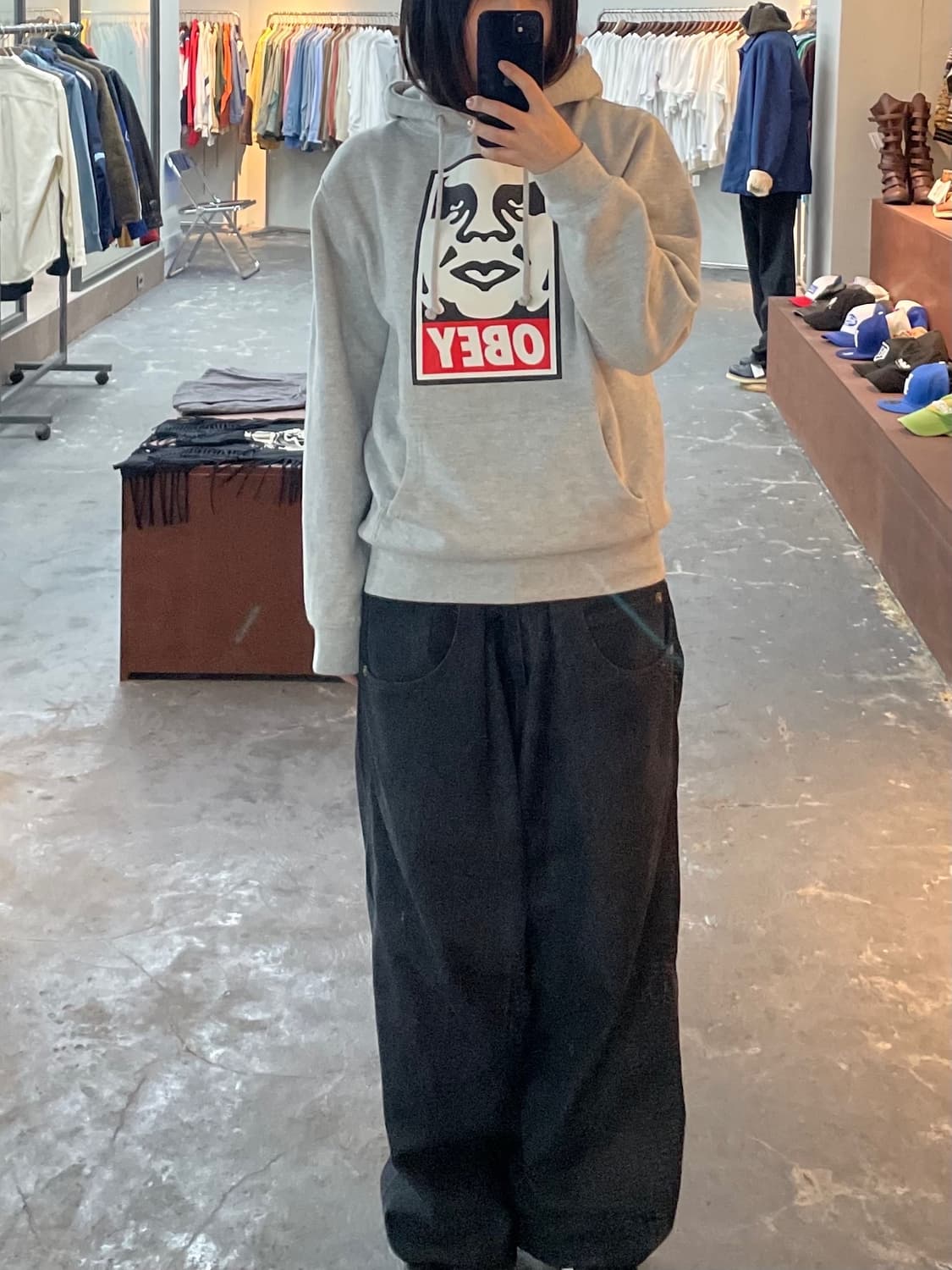 오베이 아이콘 페이스 후드티 H1209 상품이미지1