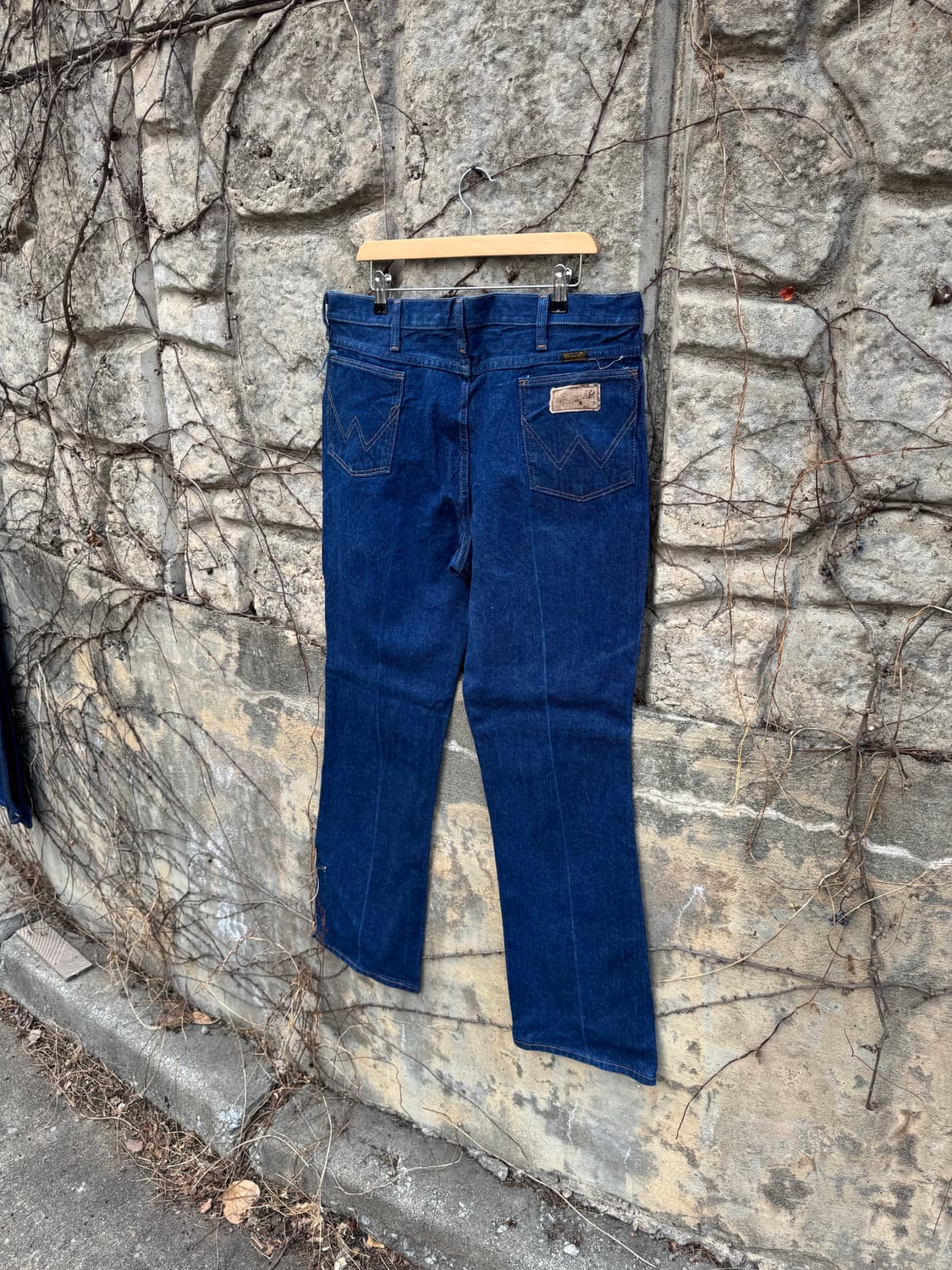 90s 랭글러 빈티지 935nav 카우보이컷 고온스 데님 팬츠 부츠컷 상품이미지4