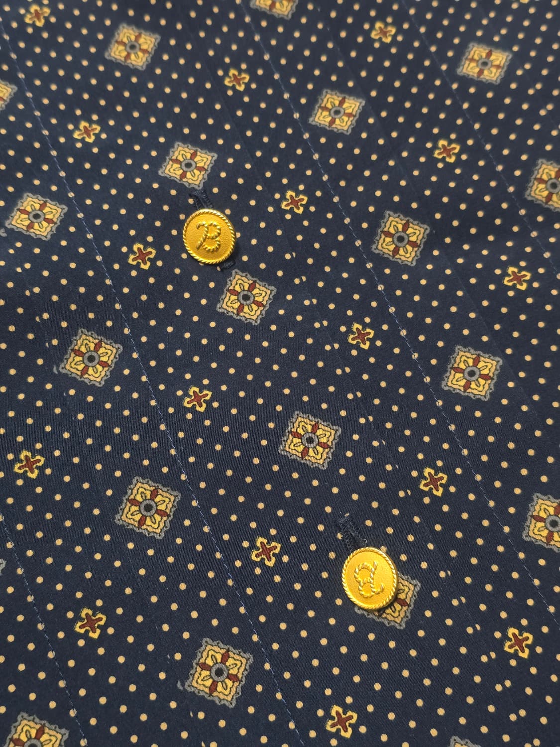 Burberrys 버버리 빈티지 금장 플라워 도트 블라우스  상품이미지2