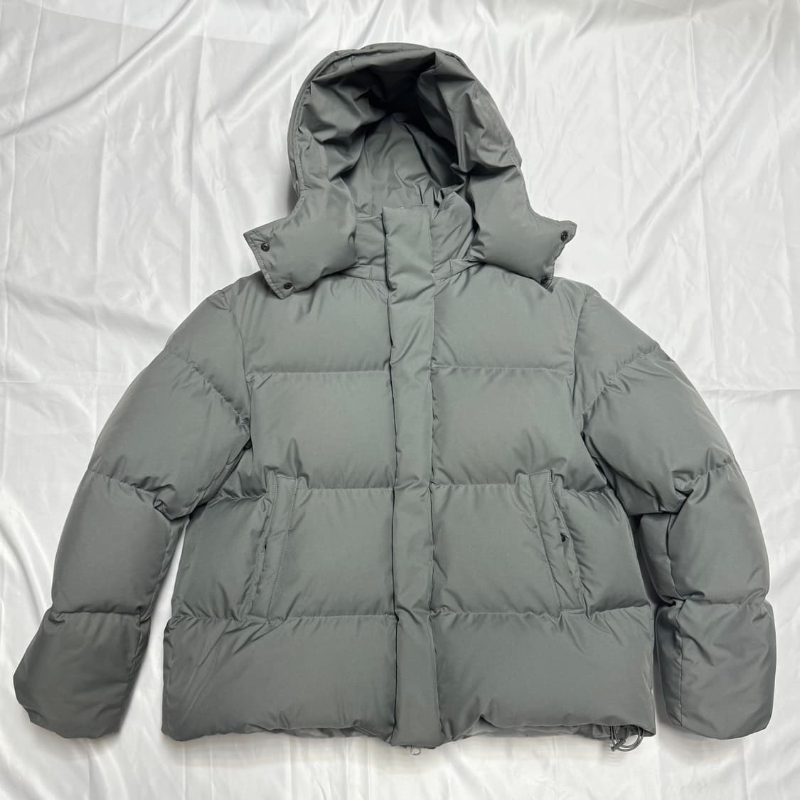 [M] 더티셔츠뮤지엄 덕다운 숏패딩 그레이 상품이미지3