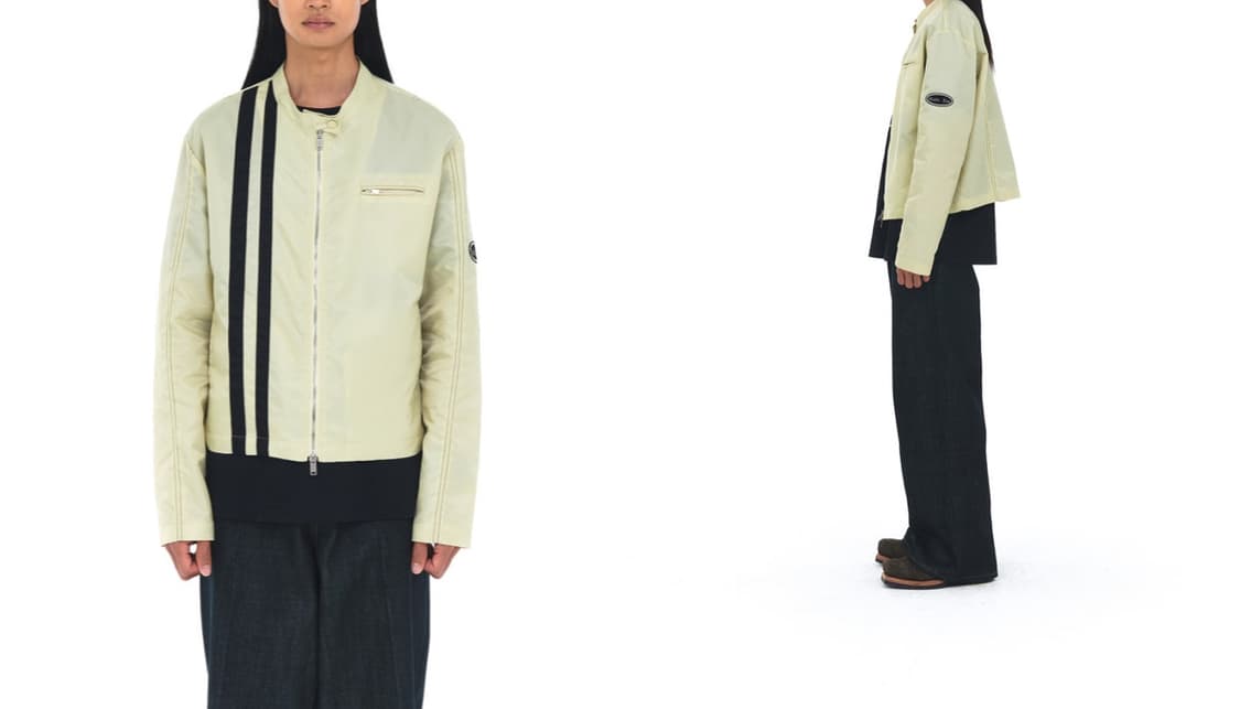 마뗑킴 SPEED RACING JACKET IN BEIGE 상품이미지3