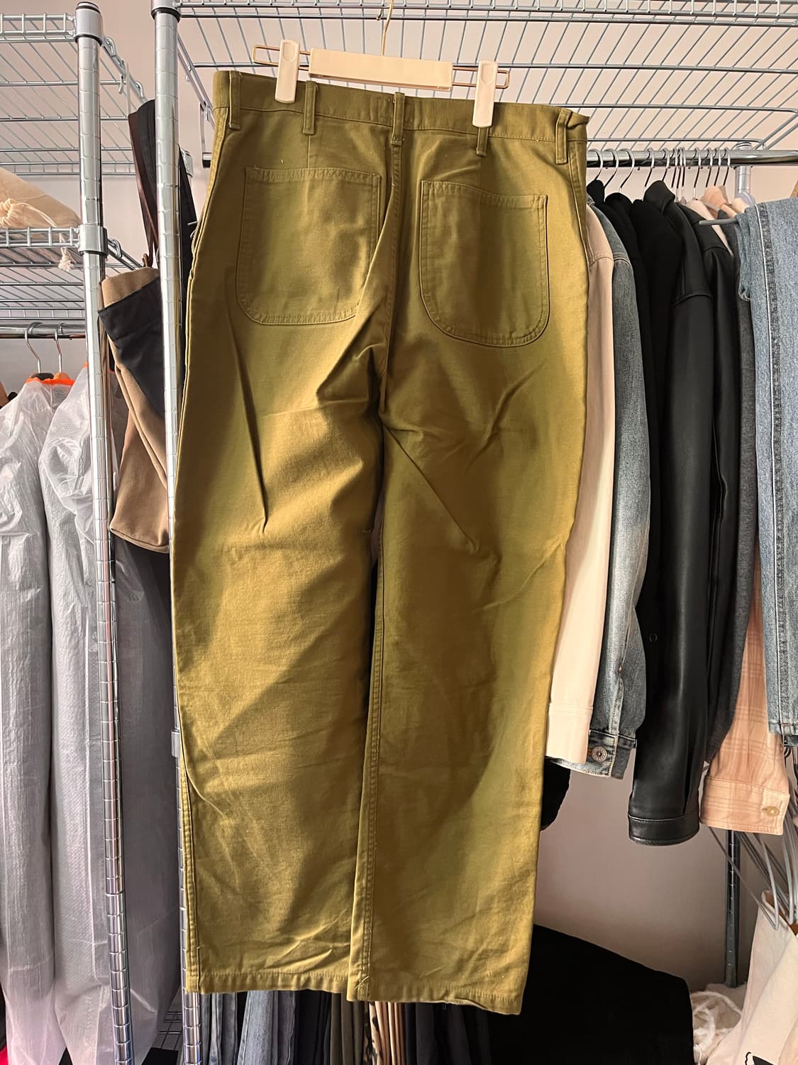 데밀 LOT035 퍼티그 데일리 트라우저 올리브 상품이미지1