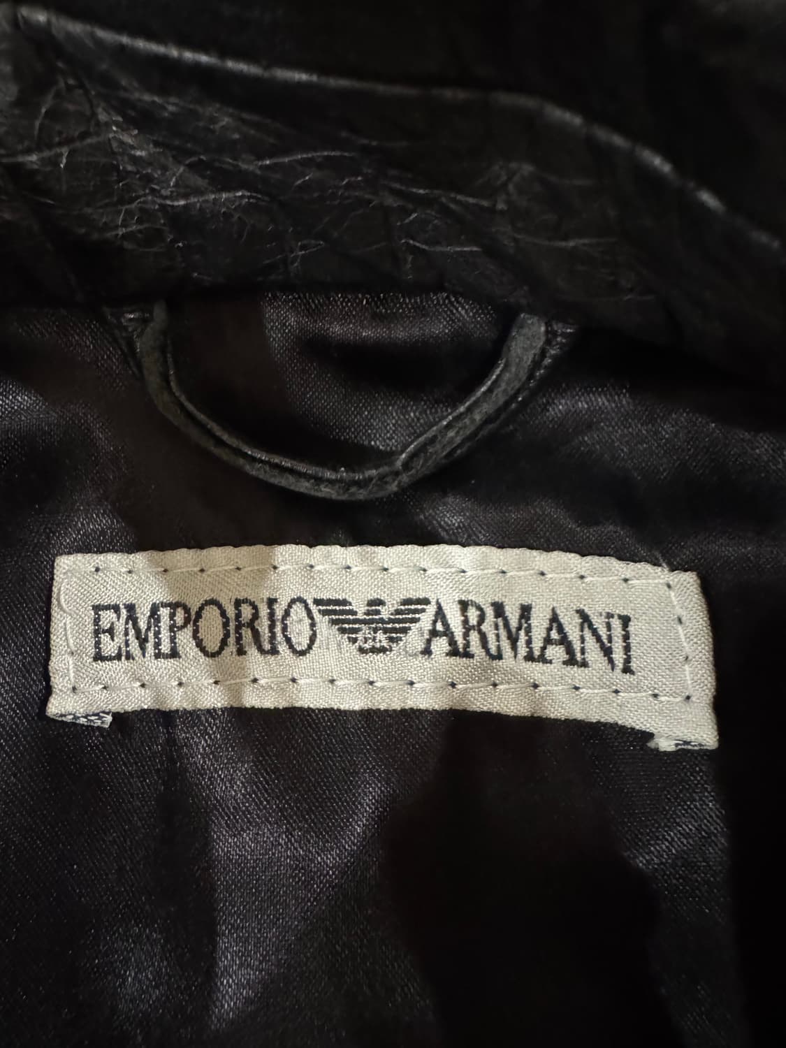 90's 엠포리오 아르마니 램스킨 레더 자켓 상품이미지6