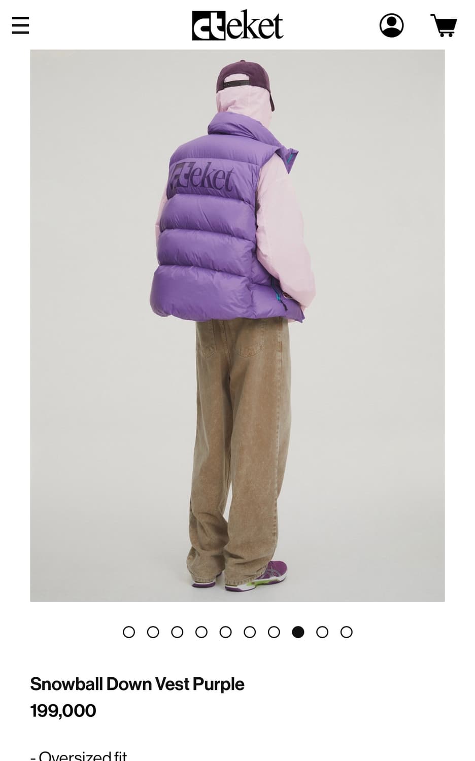 teket Snowball Down Vest Purple 상품이미지5