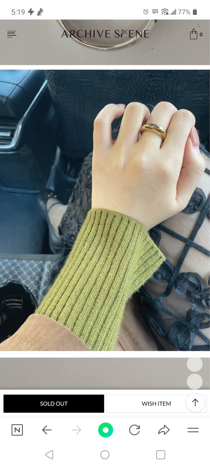 아카이브씬 신태디콜라보 골드반지 링 10호 상품이미지2