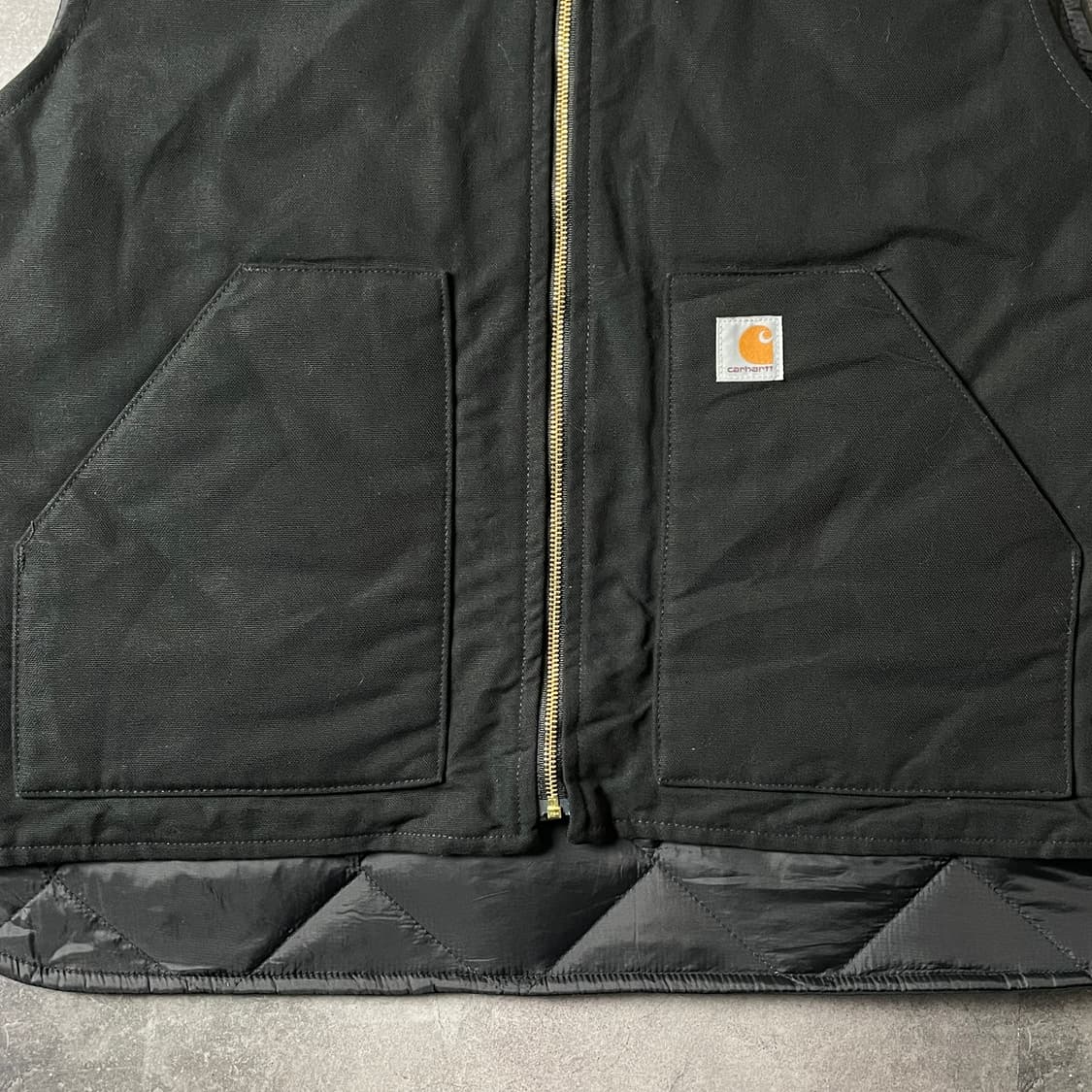 CARHART 칼하트 빈티지 블랙 워크 베스트 조끼 A00426 상품이미지3