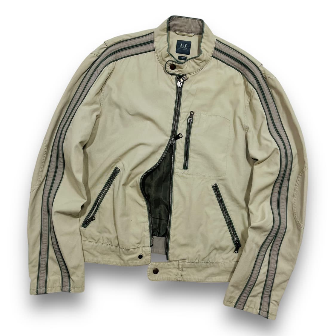 아르마니 익스체인지 사이드 웨이브 투웨이 라이더 자켓 상품이미지1