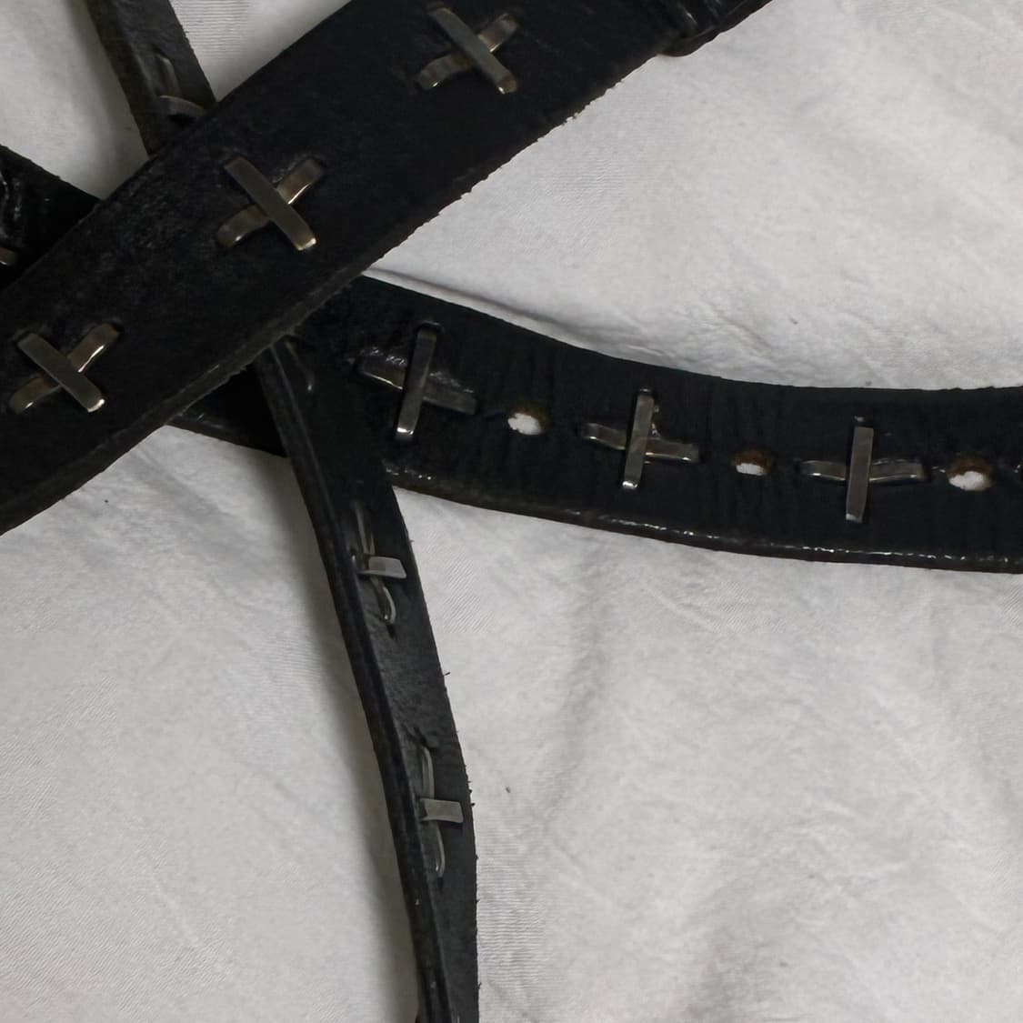 M.A+ 마우리지오아마데이 극초기판 홀스하이드 스터드 벨트 상품이미지4