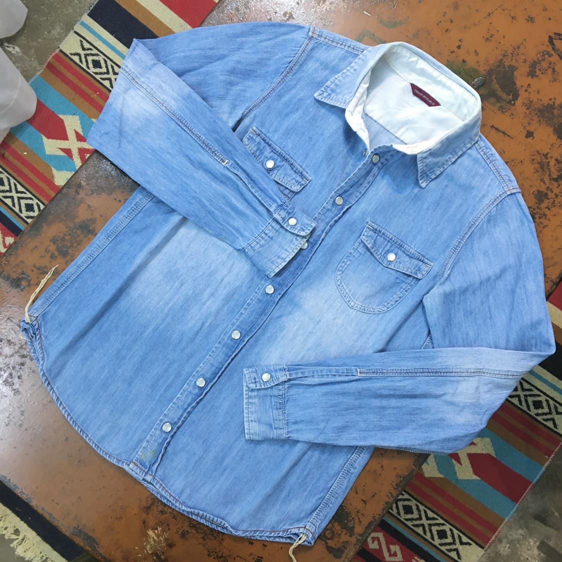 VTG 빈티지 중청 데님 셔츠 여성 44 55 사이즈 상품이미지2