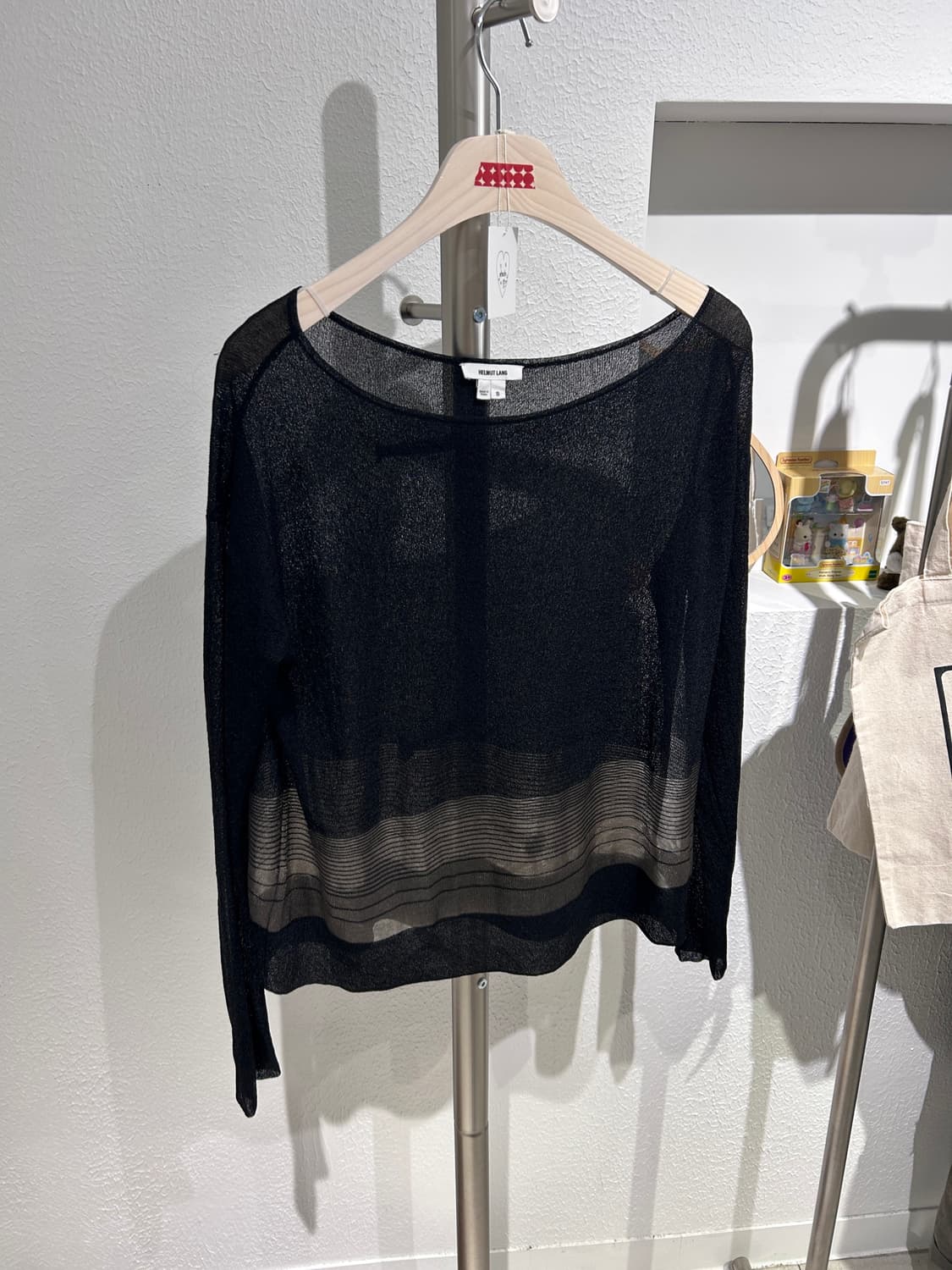 Helmut lang see through top(Black) 상품이미지1