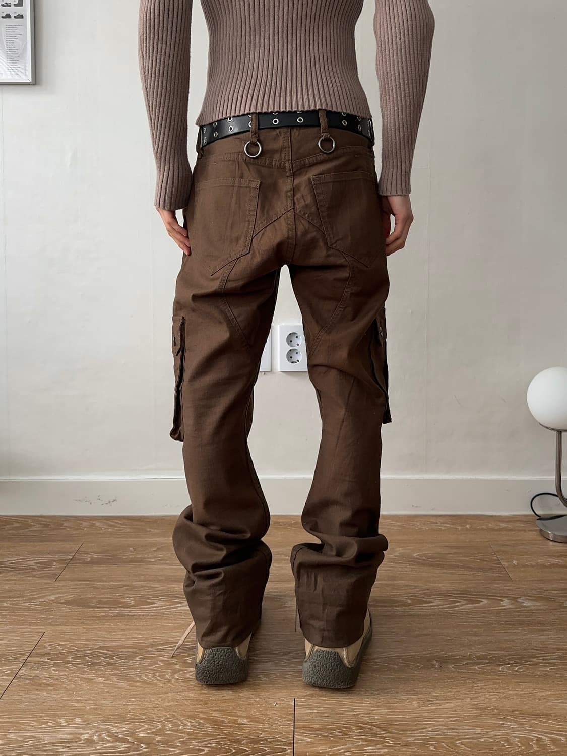 슬림 & 슬래시 디테일 카고 팬츠 상품이미지1