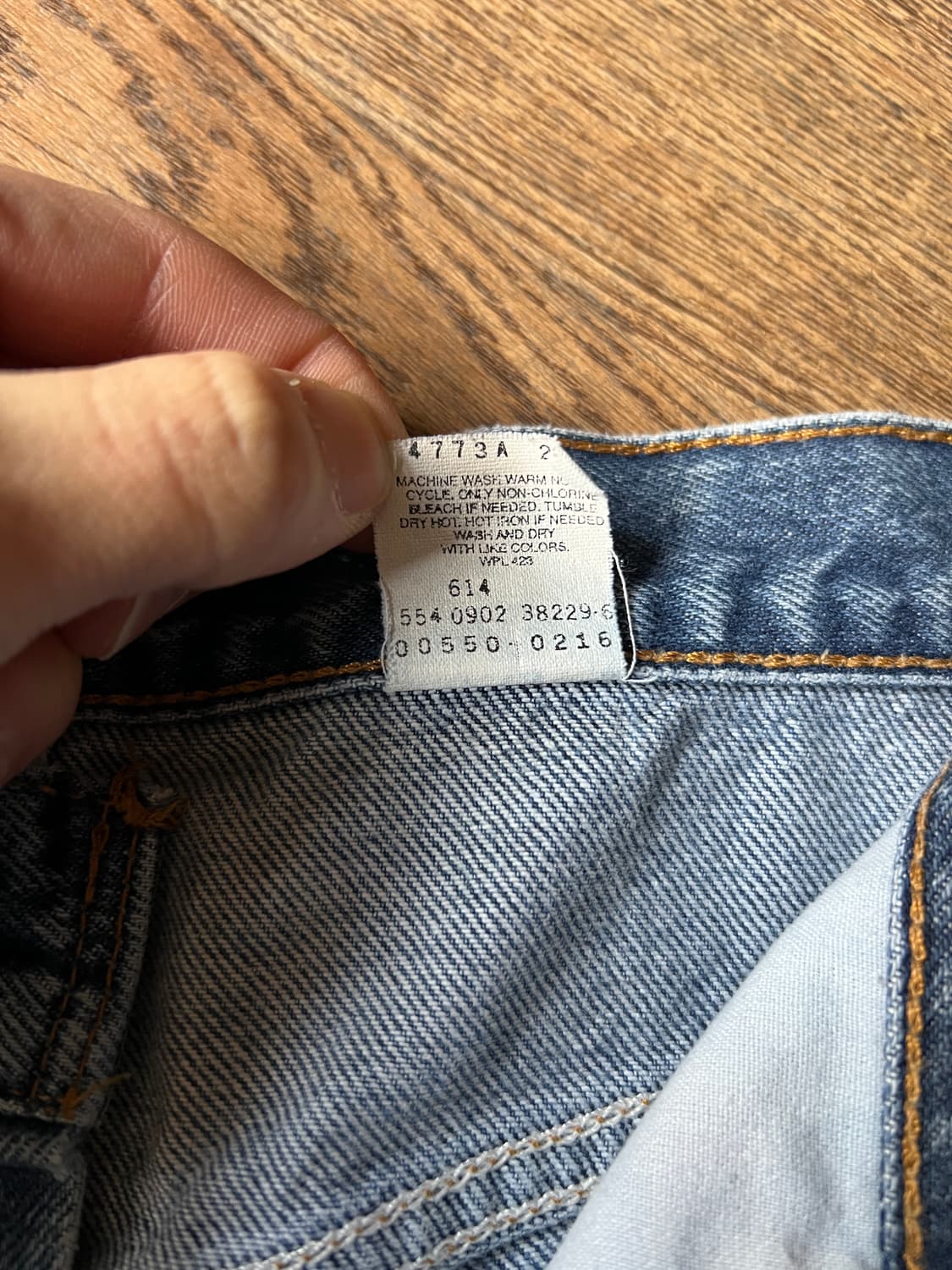 [33]00's 리바이스 USA Made 550 디스트로이드 데님 팬츠 상품이미지4