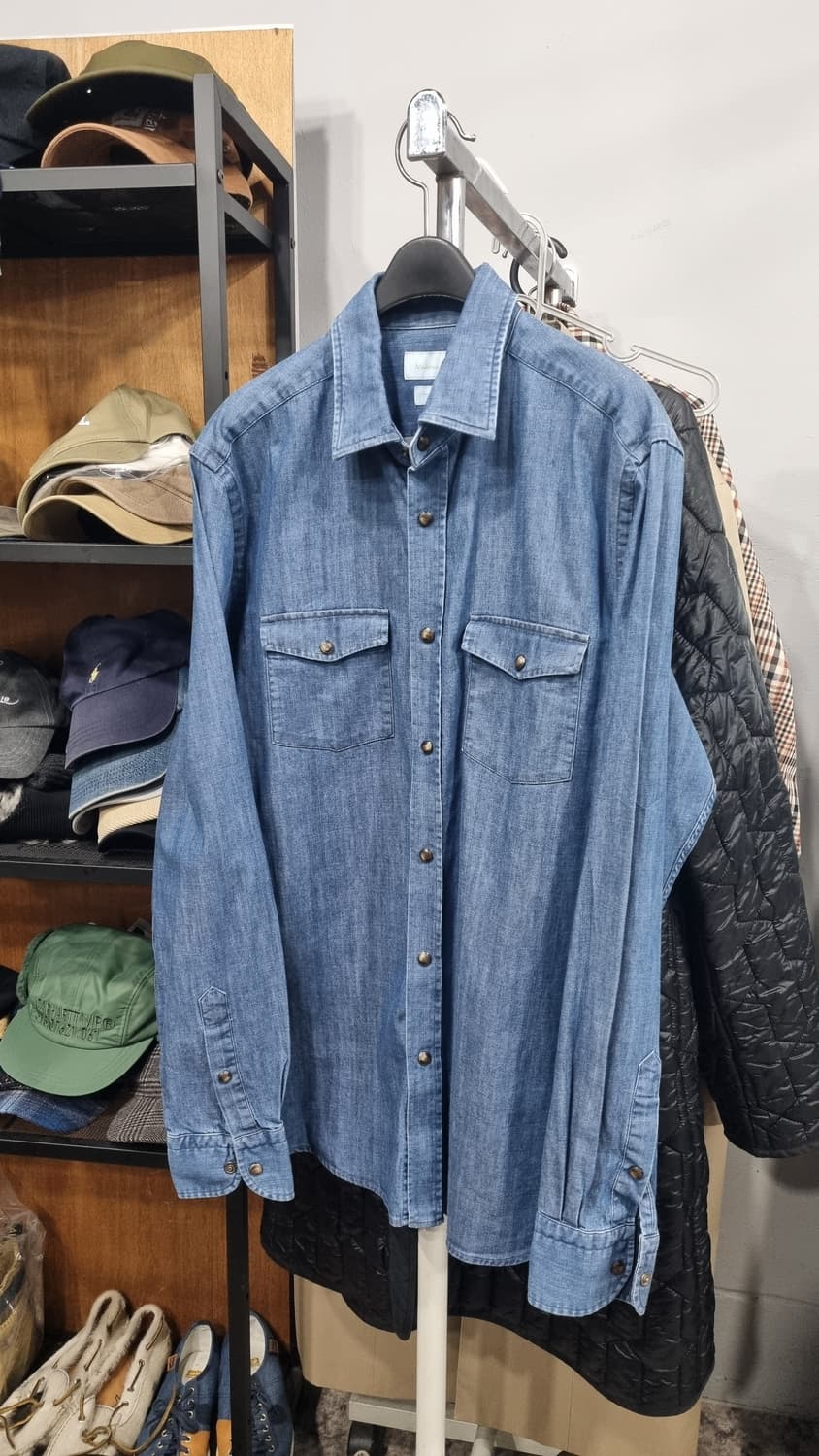 (마시모두띠) 봄남방 (웨스턴 데님셔츠) 100~슬림105 상태깔끔 상품이미지1