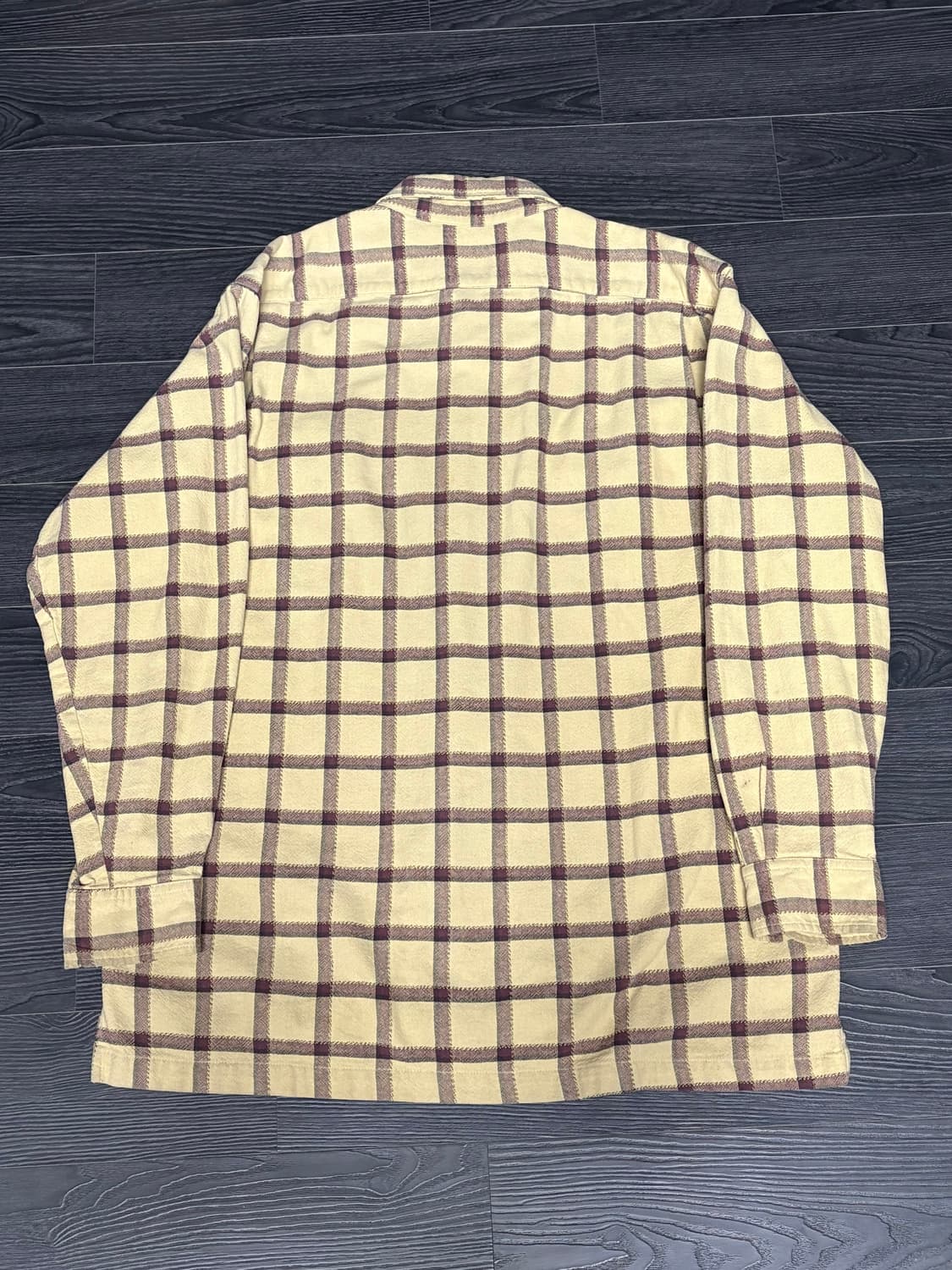 (M) 90s 스투시 크라운택 체크 셔츠 상품이미지2