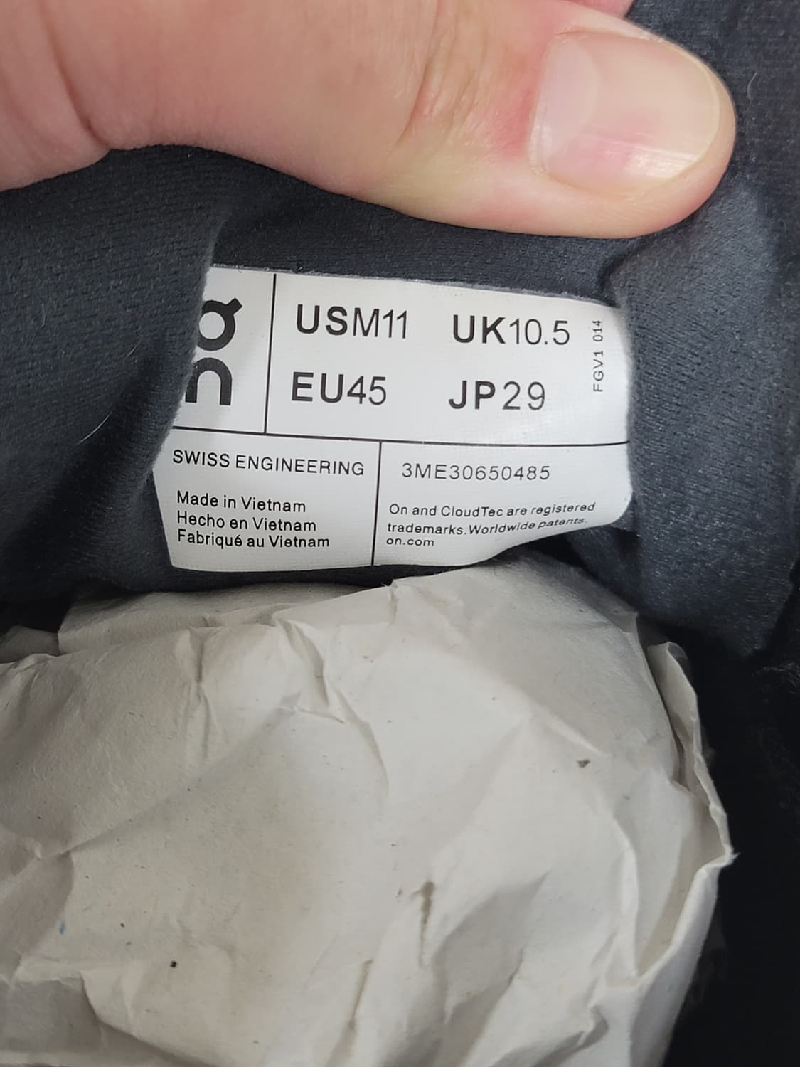 [M 290] 온파프 ONxPAF 클라우드벤처 블랙 상품이미지5