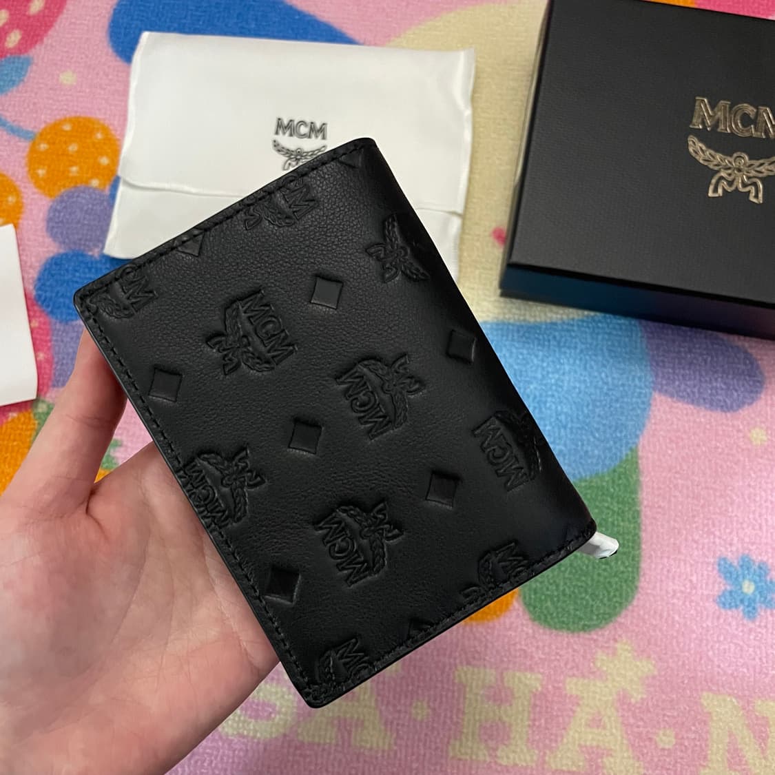 [새상품] 정품 MCM 비세토스 반지갑 블랙 상품이미지3