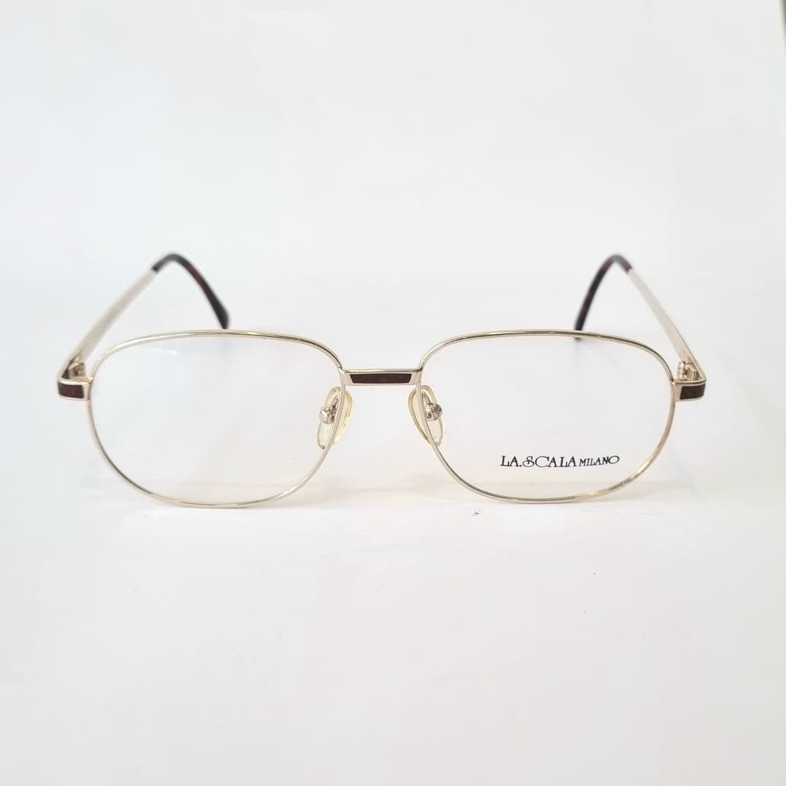 데드스탁  LA SCALA MILANO 안경테 골드  사각 메탈  103 상품이미지3