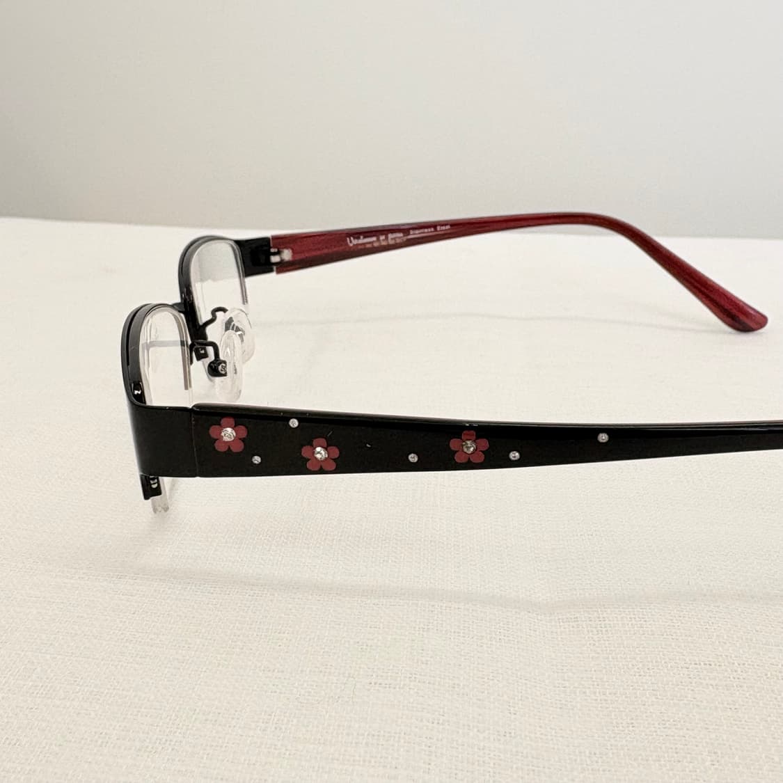 VASTONOM 블랙 플라워패턴 반무테 상품이미지5