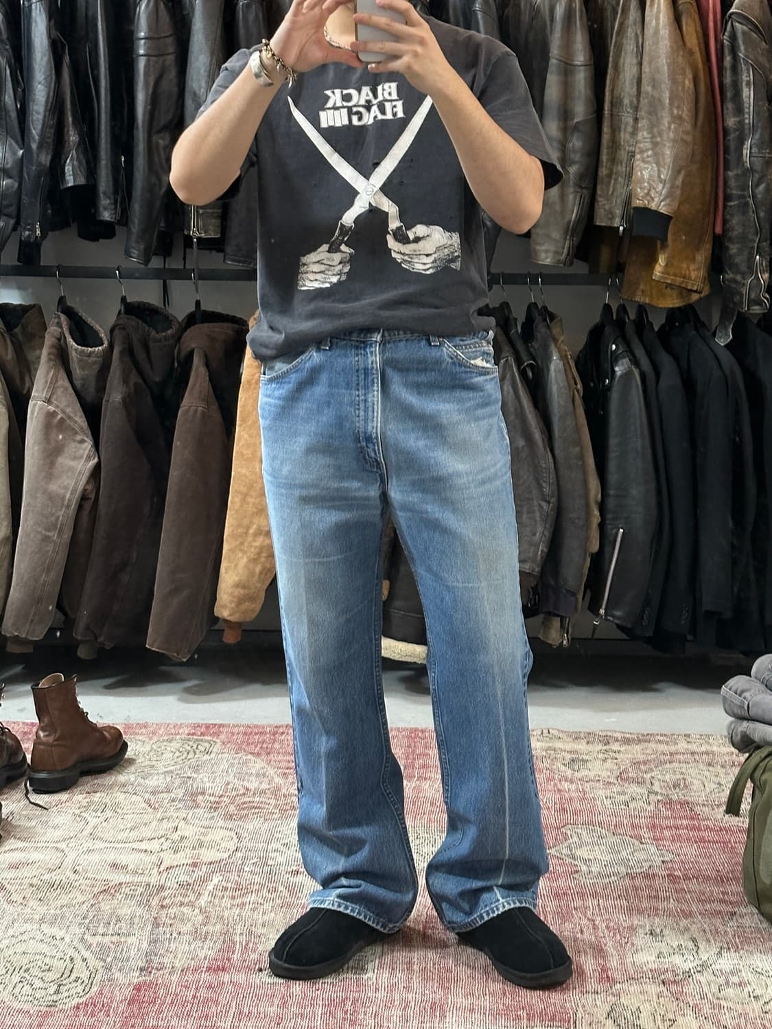 90's USA Made 리바이스 517 부츠컷 플레어진 상품이미지2