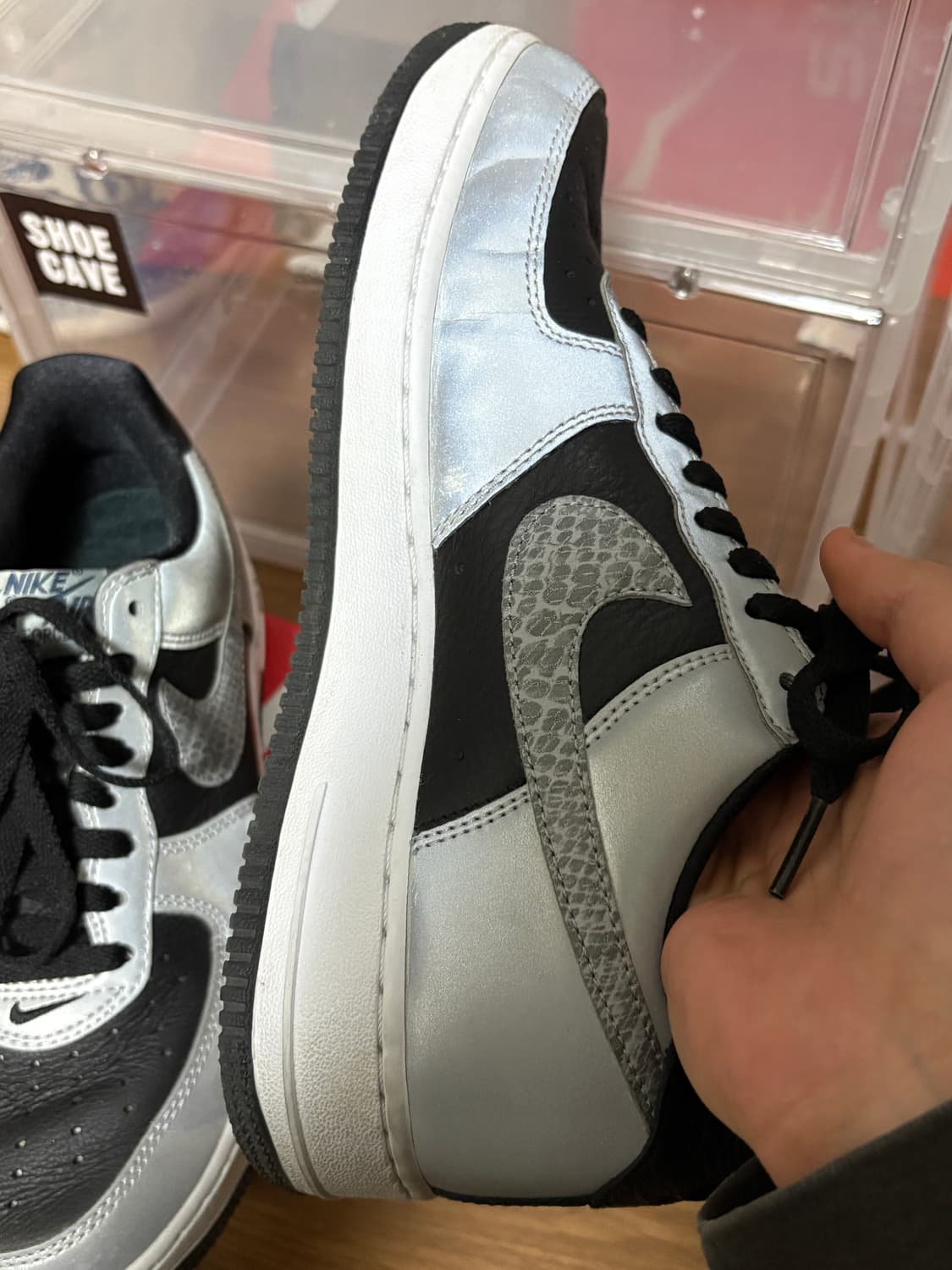 나이키 에어포스1 실버스네이크 260 상품이미지4