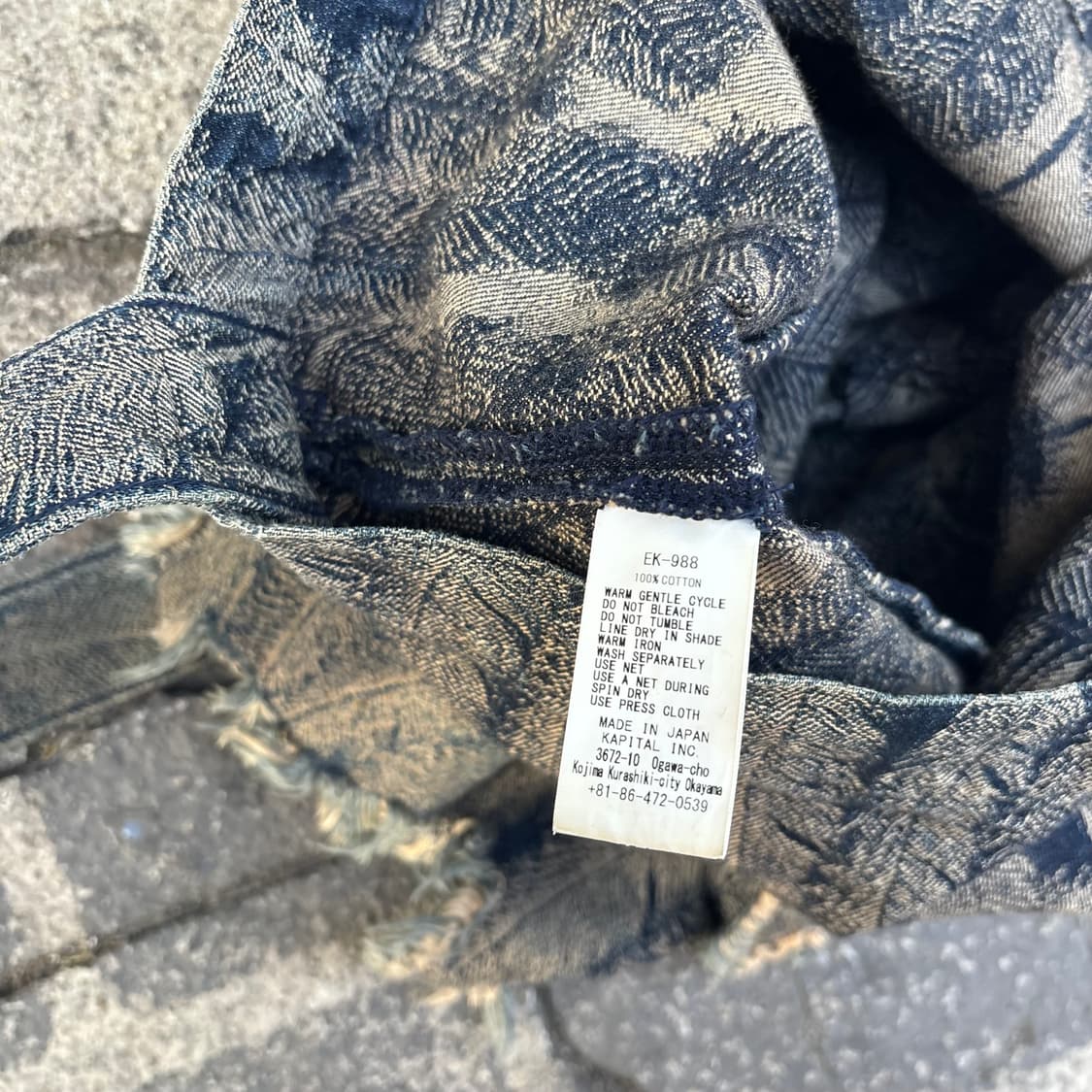 캐피탈 12oz 페더 데님 토트백(초판) 상품이미지7