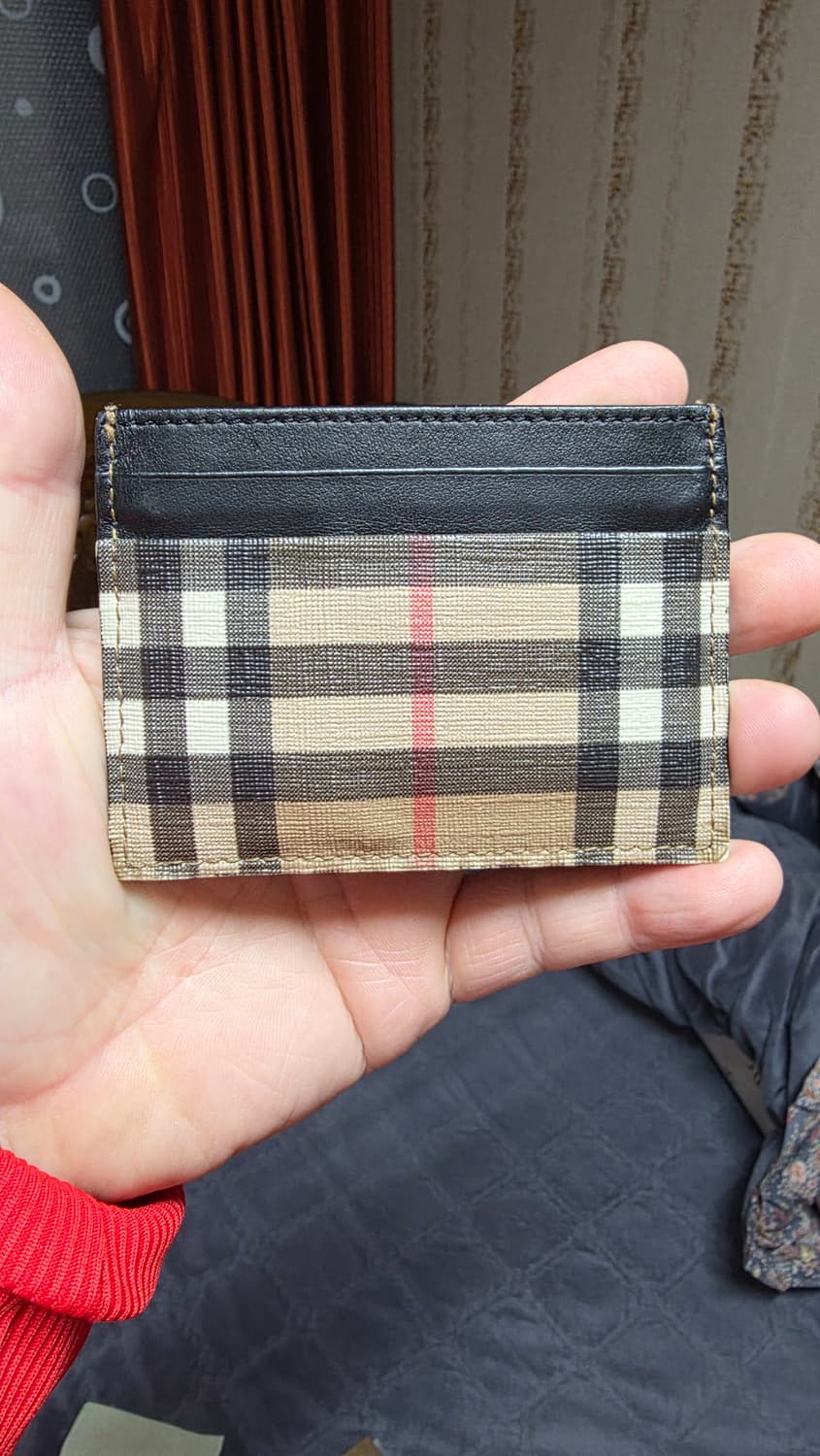 (정품) 버버리 체크 카드지갑/남녀공용/개인/팝니다. 상품이미지3