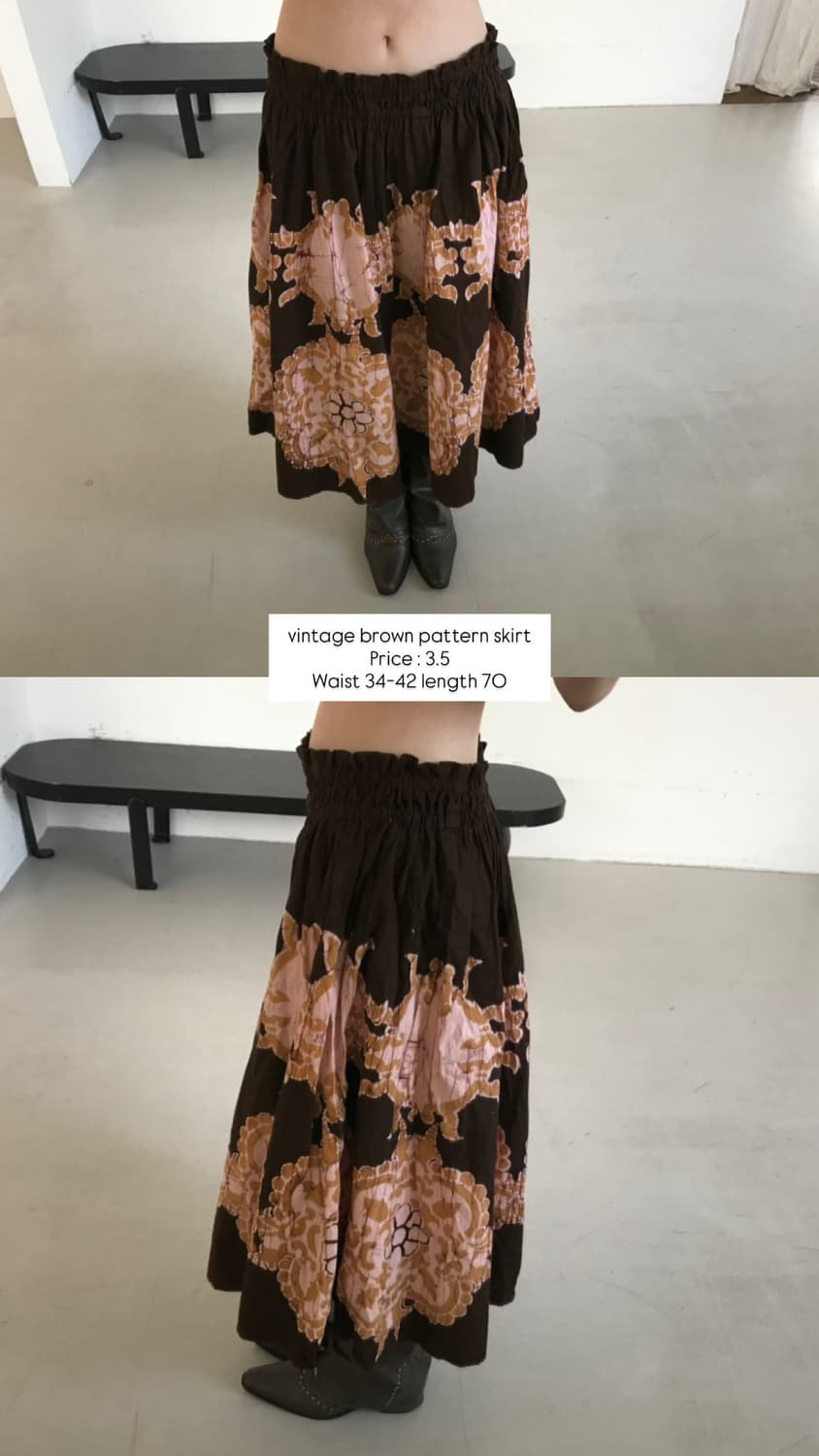 vintage pattern skirt 상품이미지10