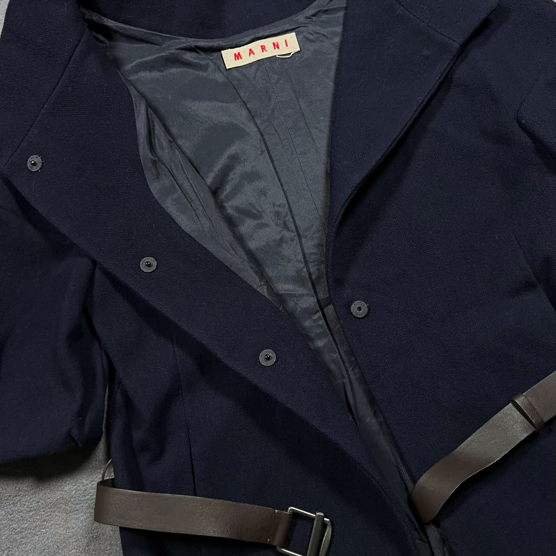 Marni 마르니 모크넥 울 원피스 코트 자켓 상품이미지3