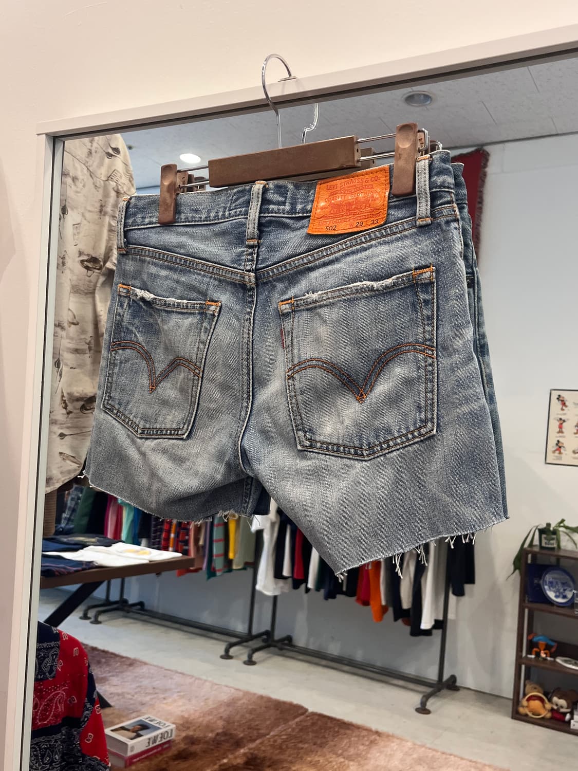 00s Levis 리바이스 502 컷오프 데님 쇼츠 팬츠 (29inch) 상품이미지4