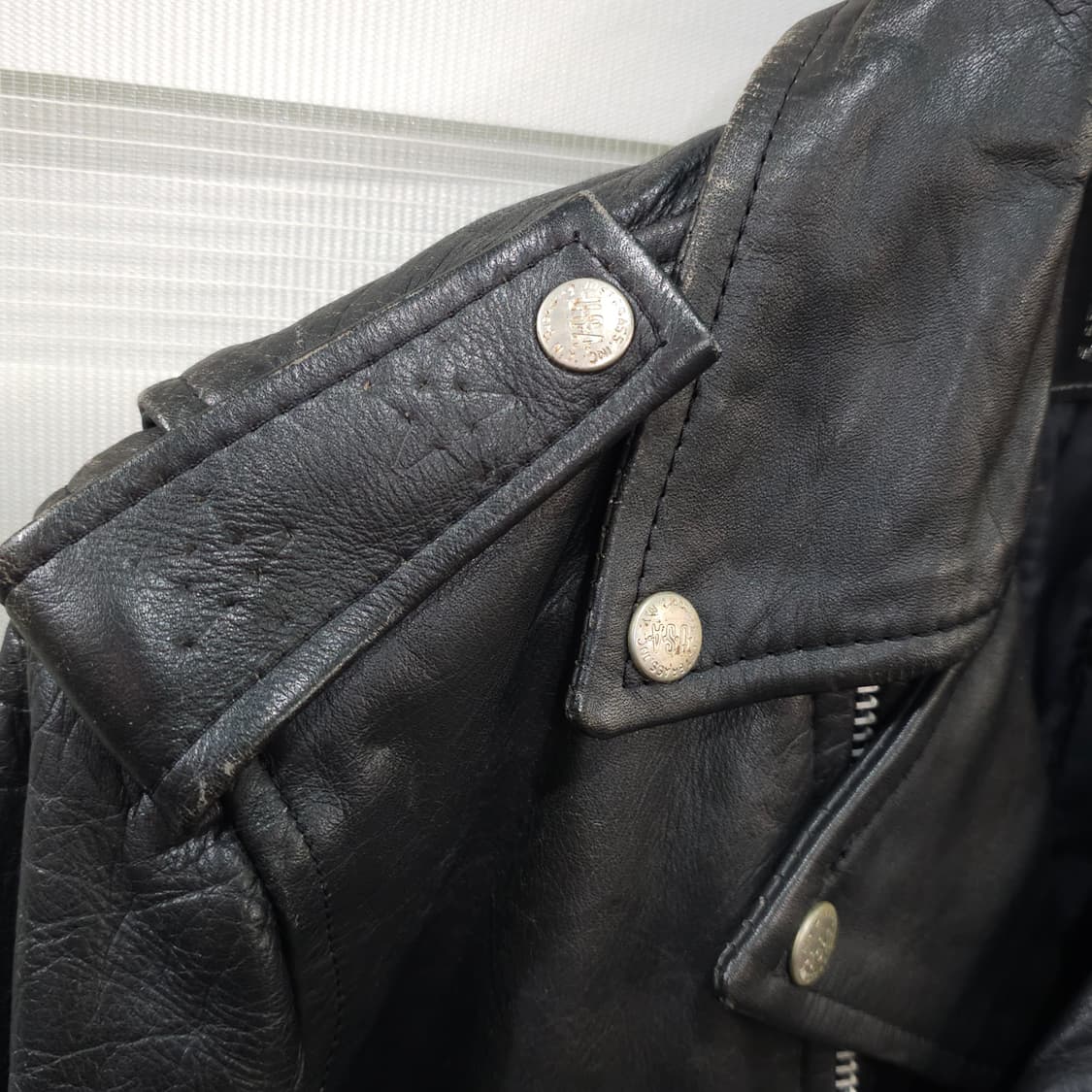 미국빈티지 PRIME PARTS 가죽 라이더자켓- 38 상품이미지3